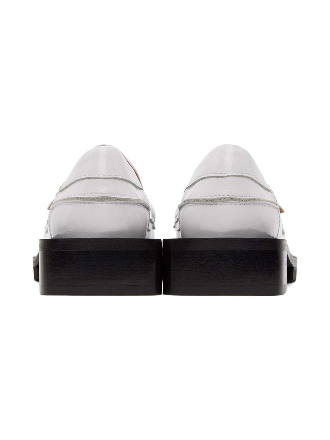White Jewel Loafers - 2