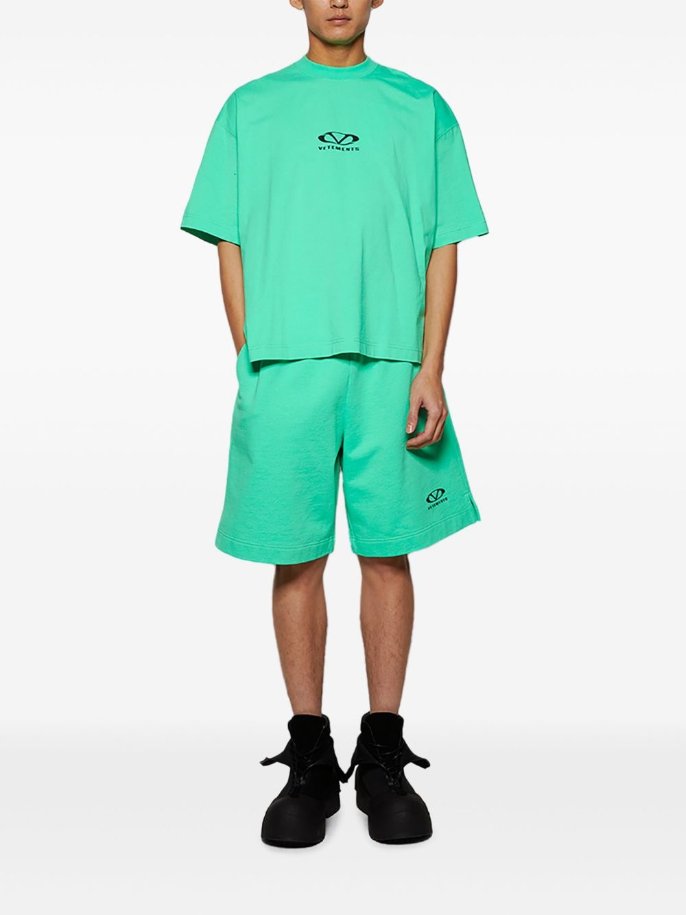 logo-print T-shirt - 2