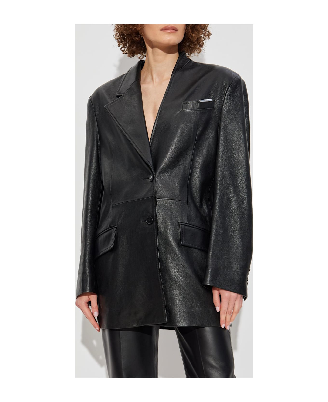 The Attico Leather Jacket - 3