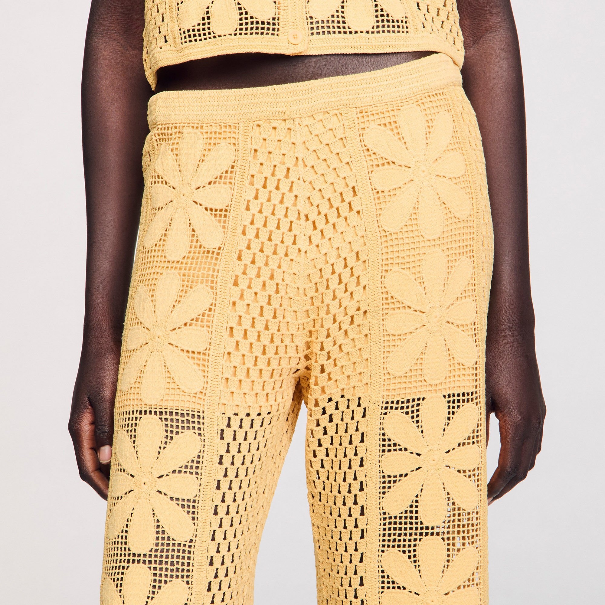 CROCHET STRAIGHT-LEG TROUSERS - 3