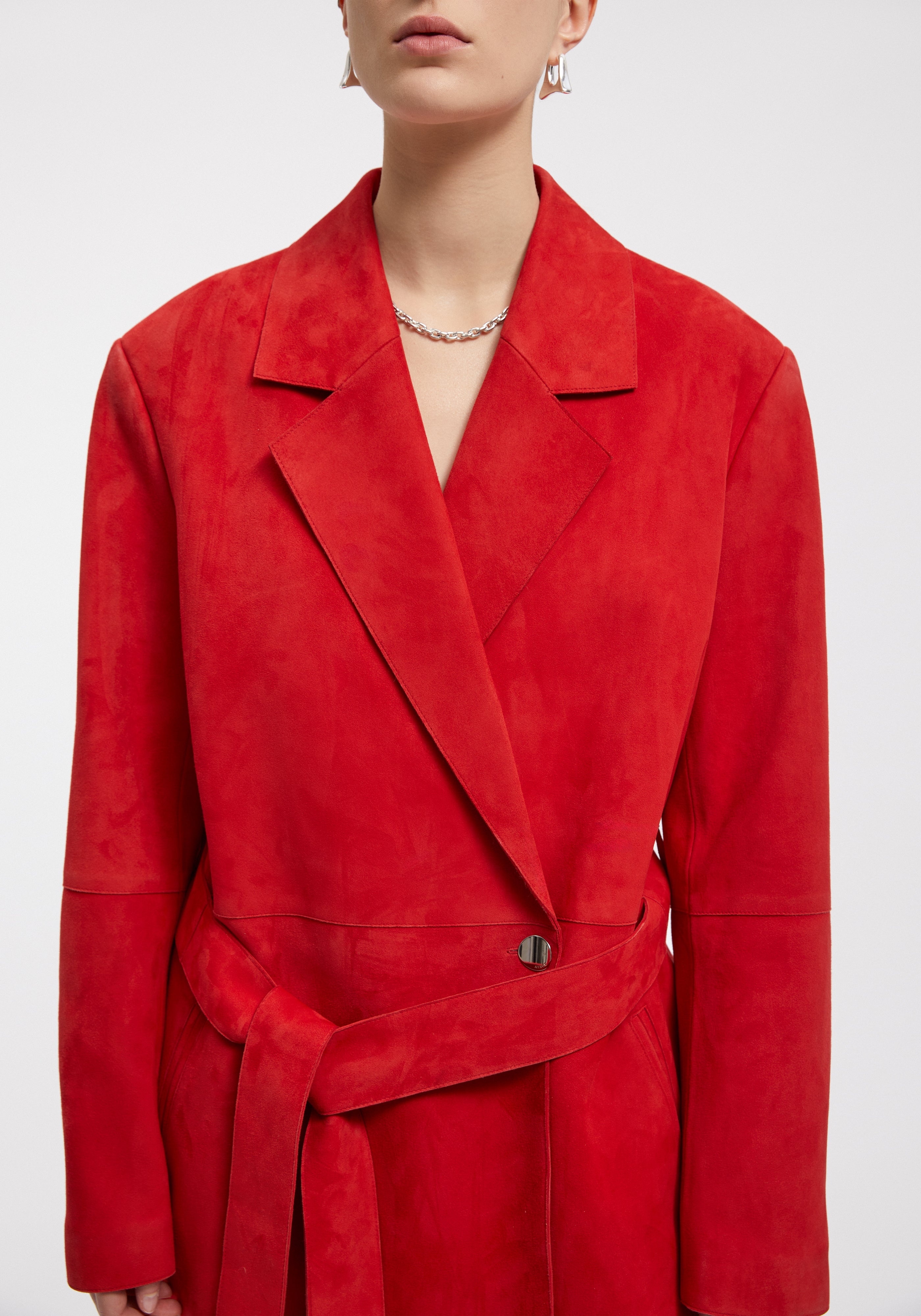 SWORD
Suede belted blazer - 3