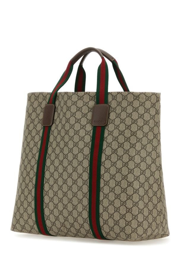 Gucci Man Gg Supreme Fabric Medium Gg Tender Shopping Bag - 2