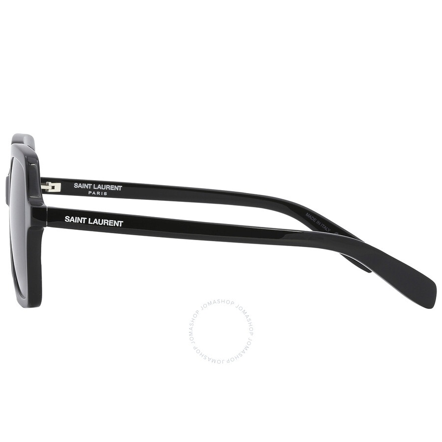 Saint Laurent Grey Gradient Square Ladies Sunglasses SL 174 001 56 - 3