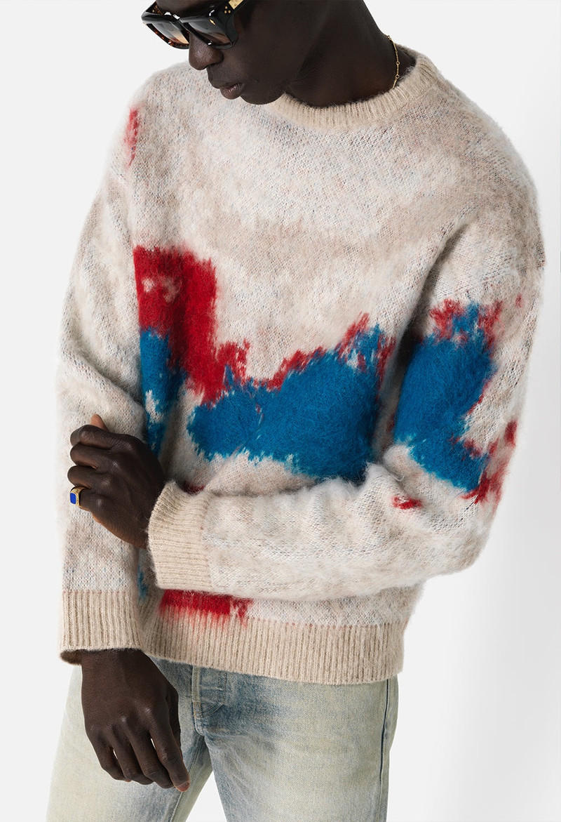 MOHAIR JACQUARD CREW 9