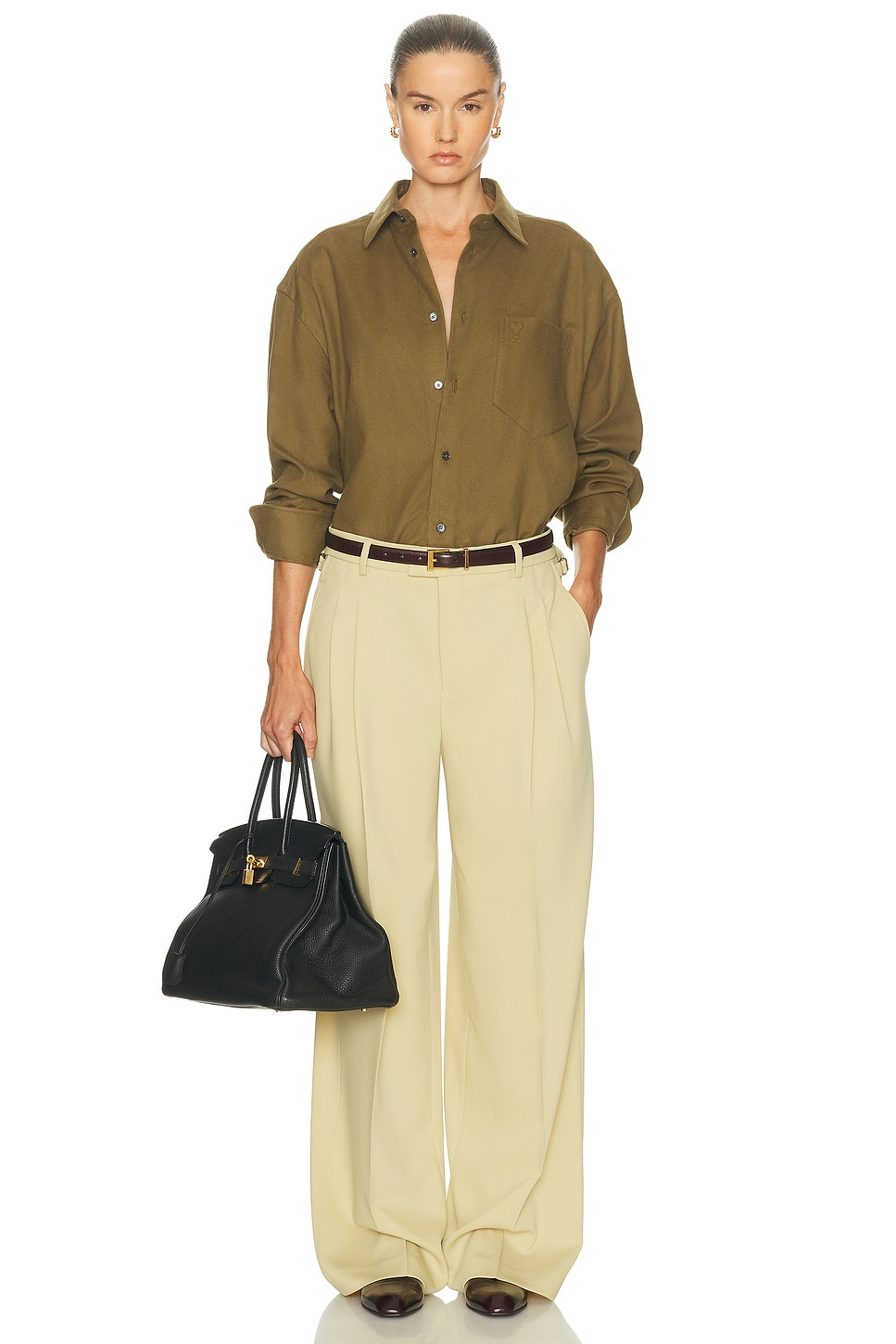 Boxy Button Up Top - 4