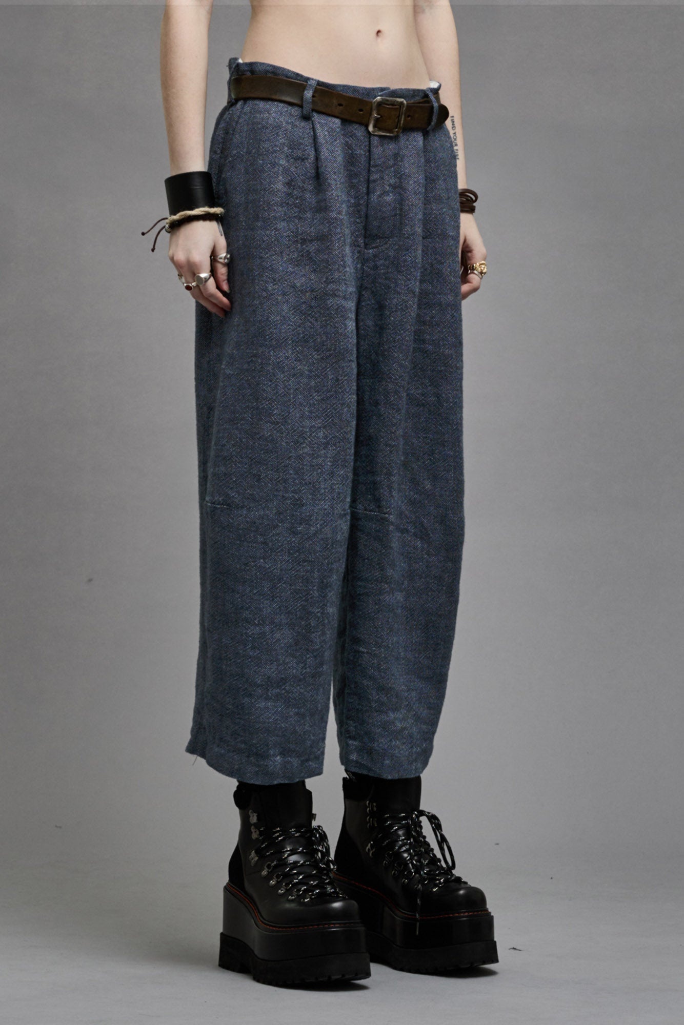ARTICULATED KNEE TROUSER - LIGHT INDIGO - 5