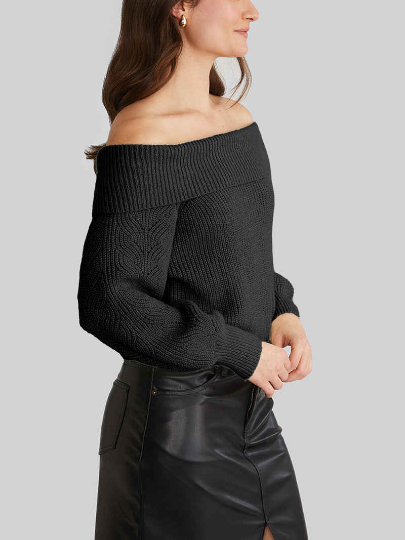 525 america Marisa: Relaxed Off Shoulder Pullover outlook
