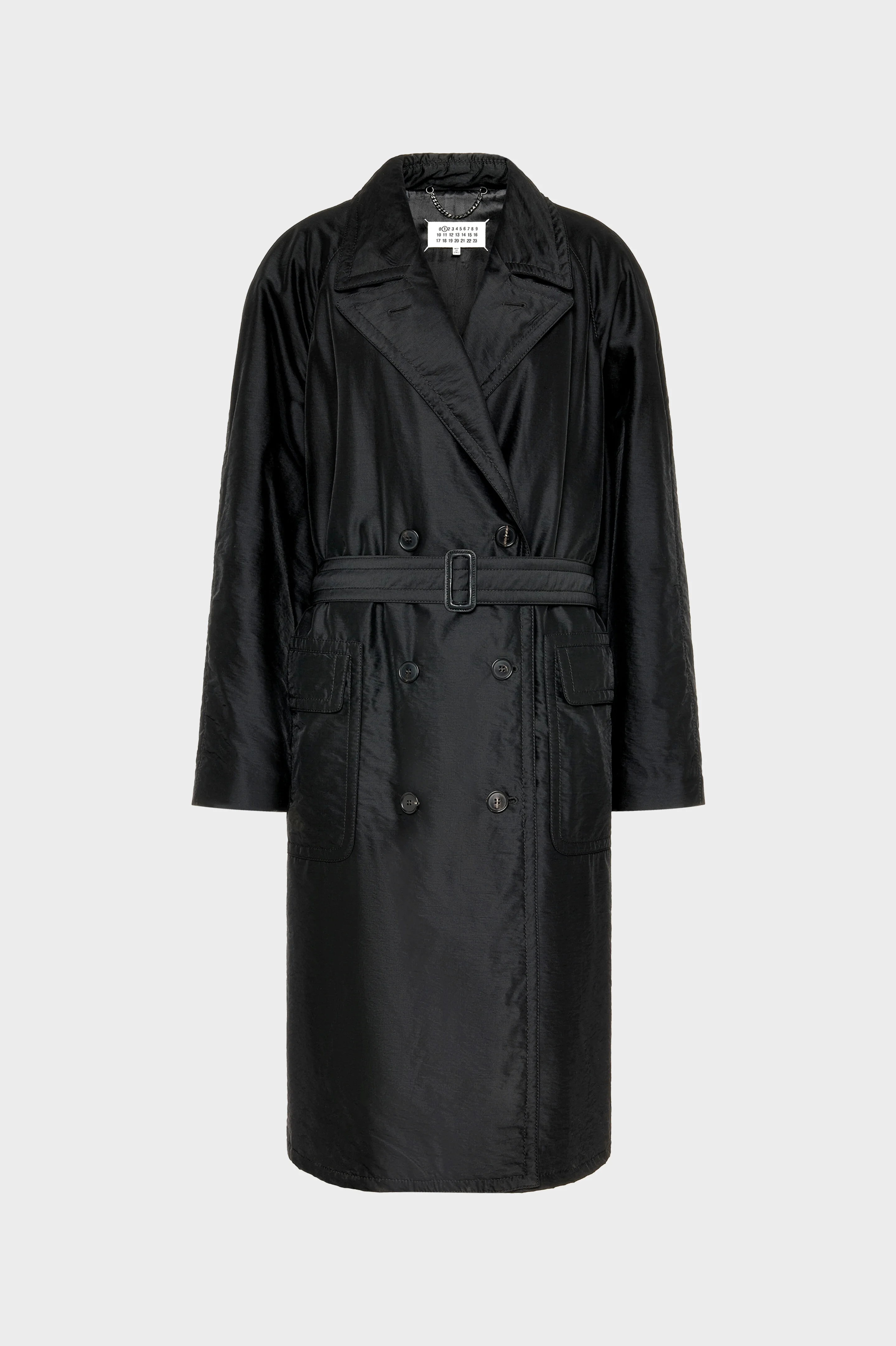 Virgin Wool Double-Breasted Coat - 1