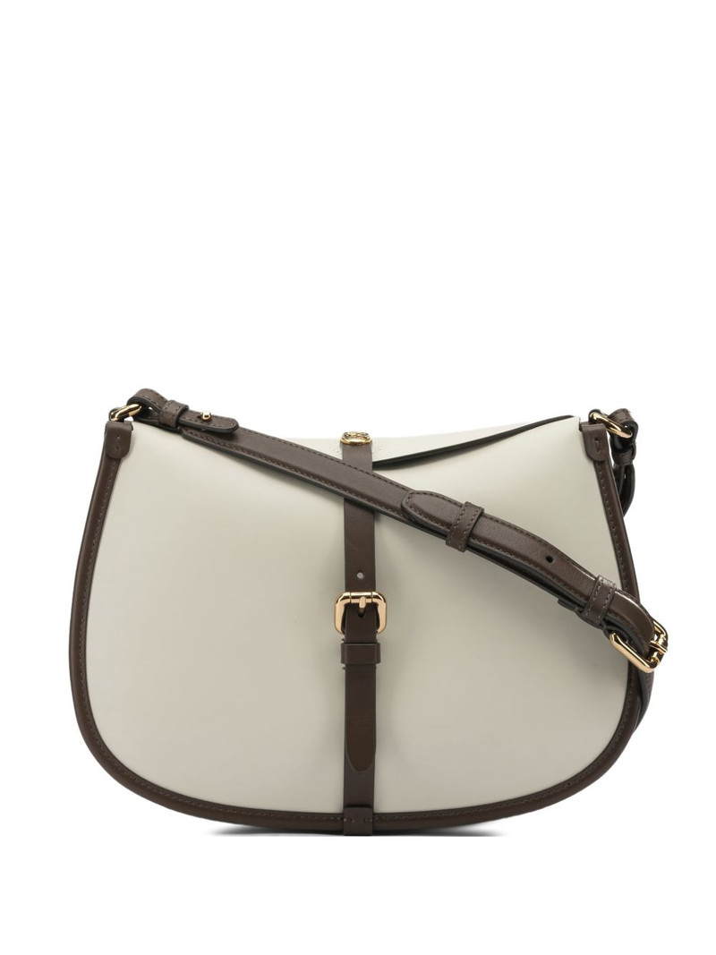 Pony buckle leather cross body bag 1