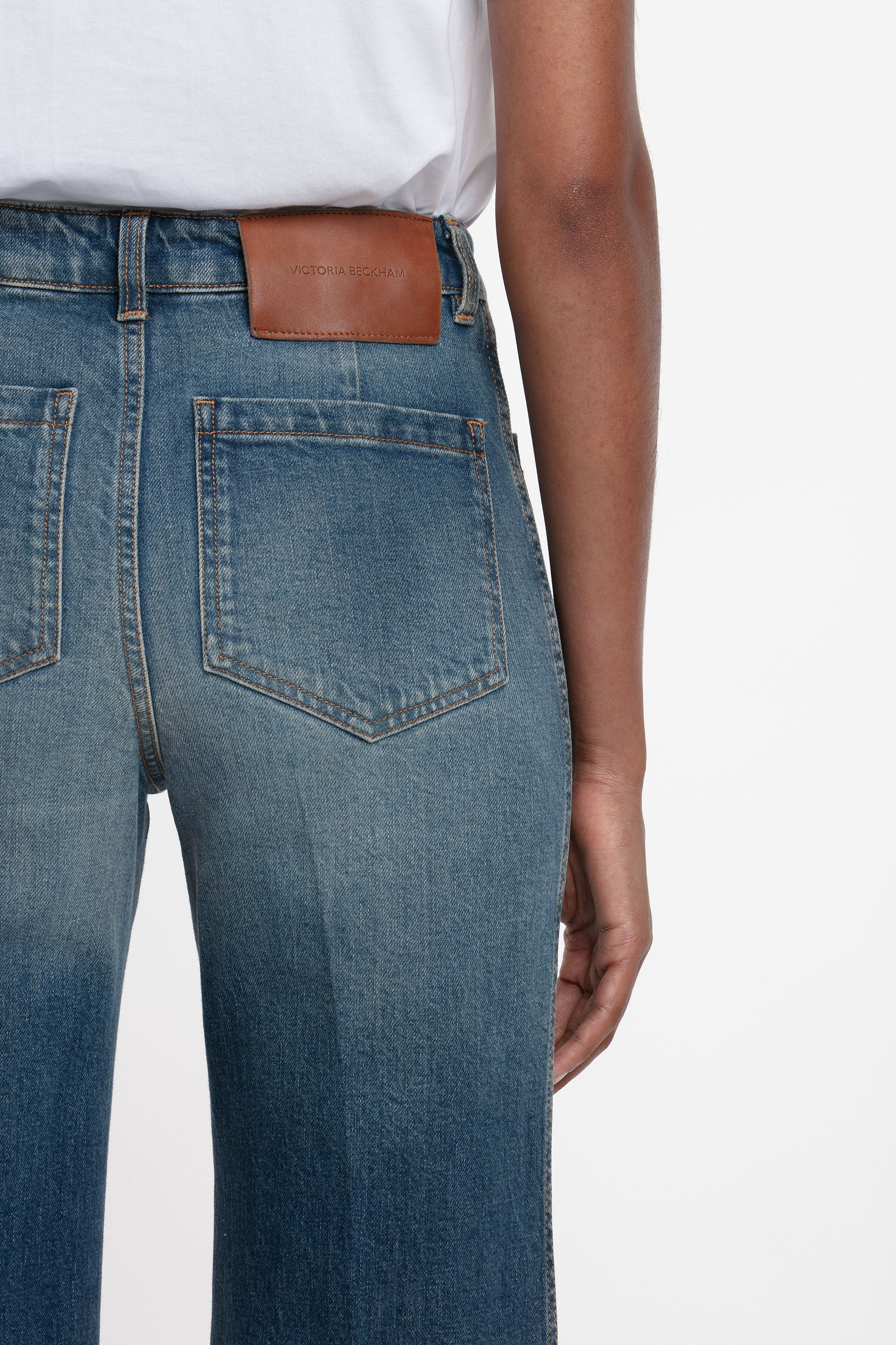 Exclusive Alina High Waisted Jean In Mid Blue - 6