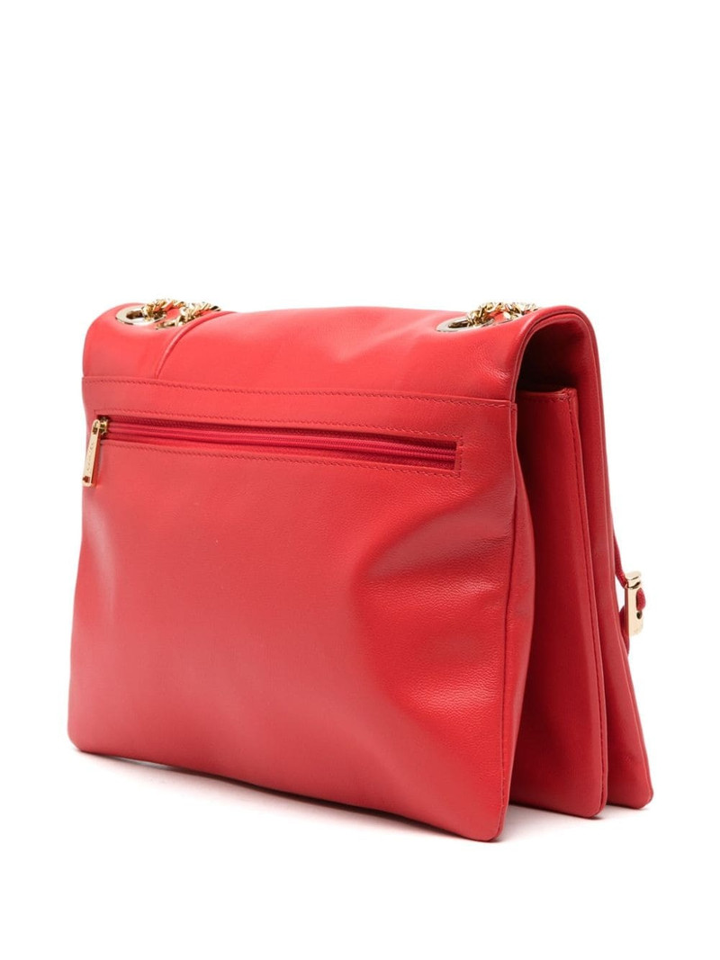 LANCEL logo-embossed leather shoulder bag outlook