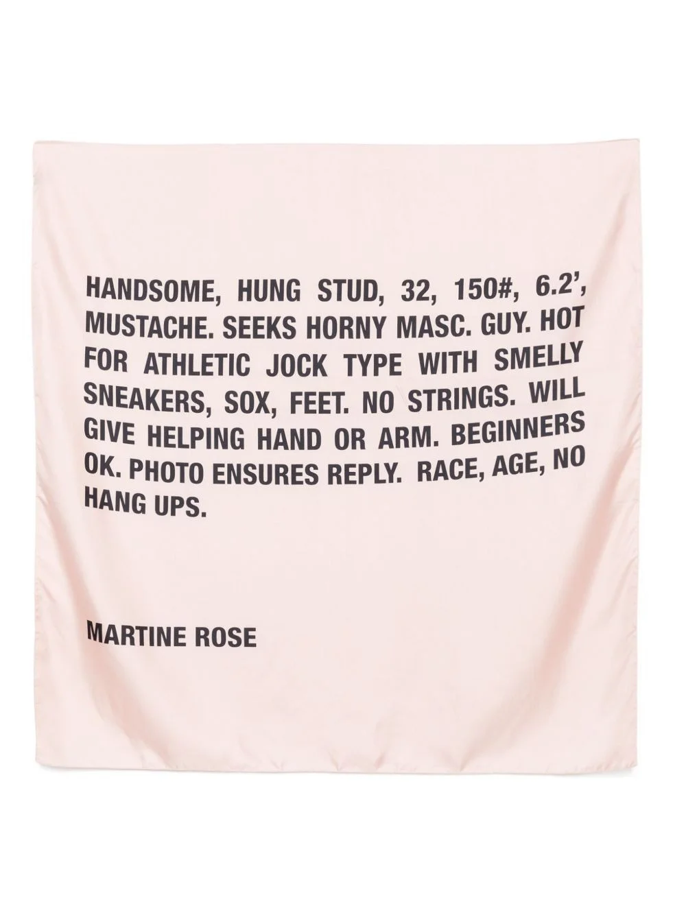 text-print silk scarf - 1