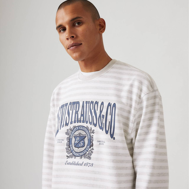 RELAXED GRAPHIC CREWNECK SWEATSHIRT 5