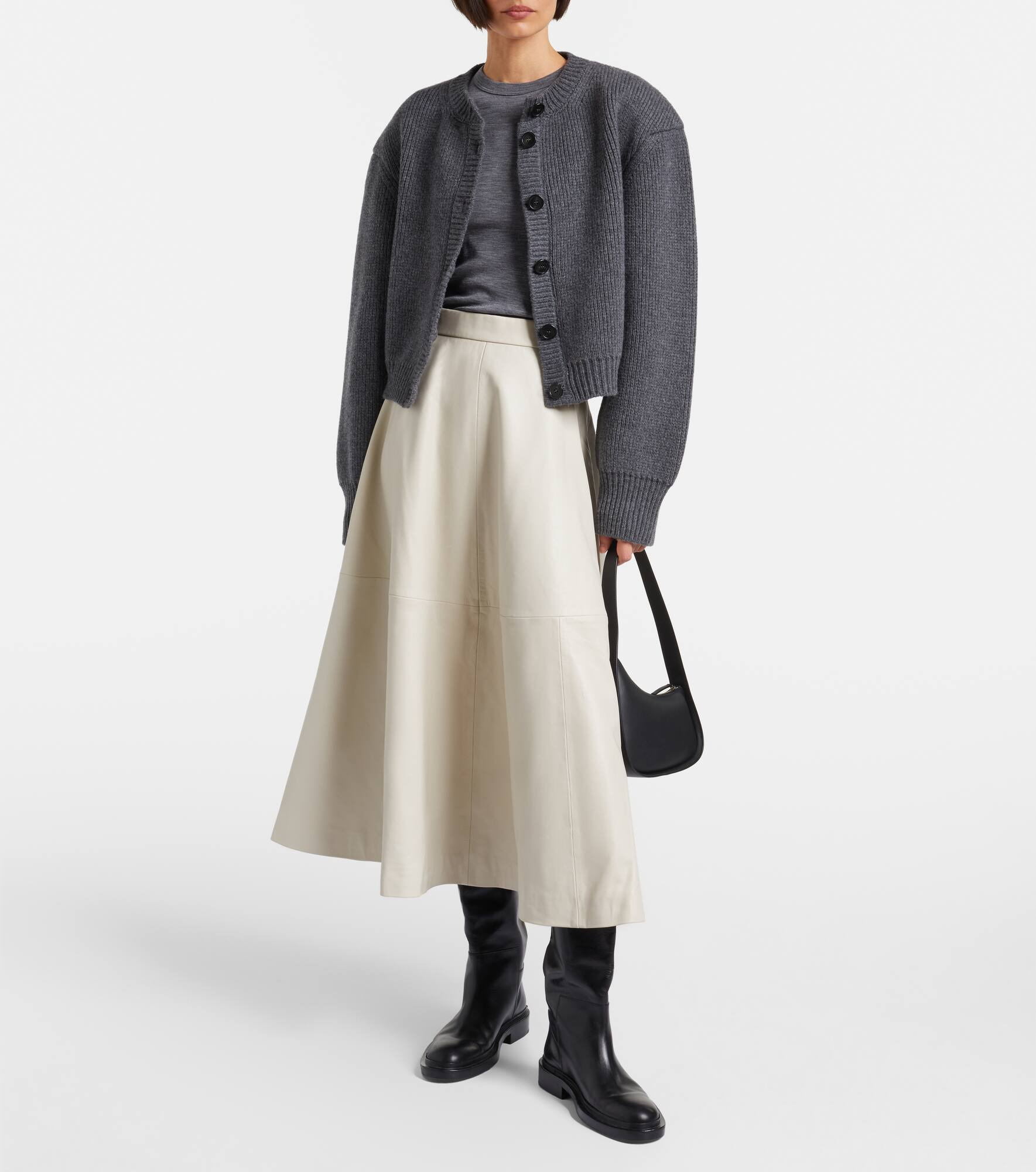 Leather maxi skirt - 2