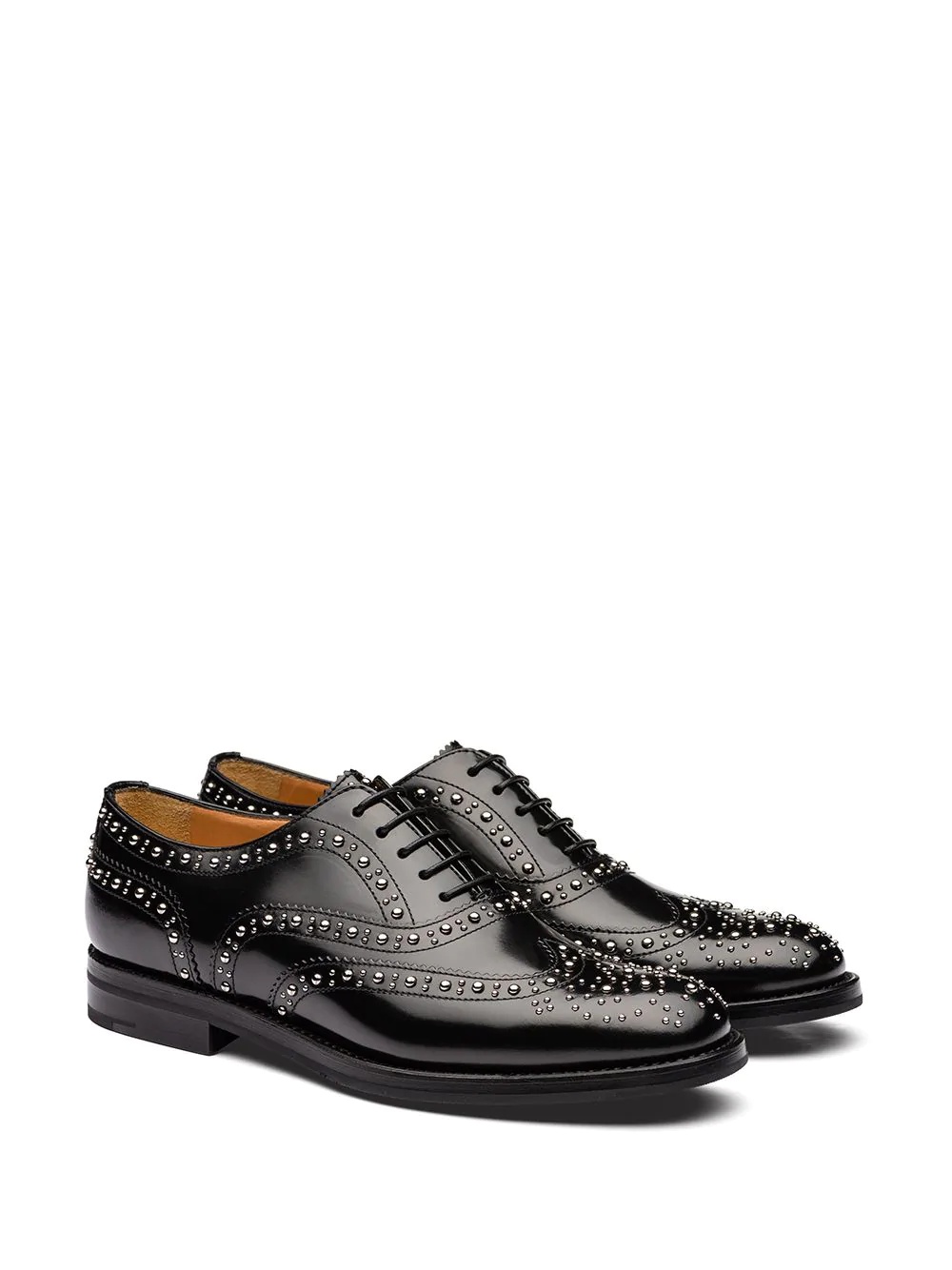 Burwood polished studded brogues - 2