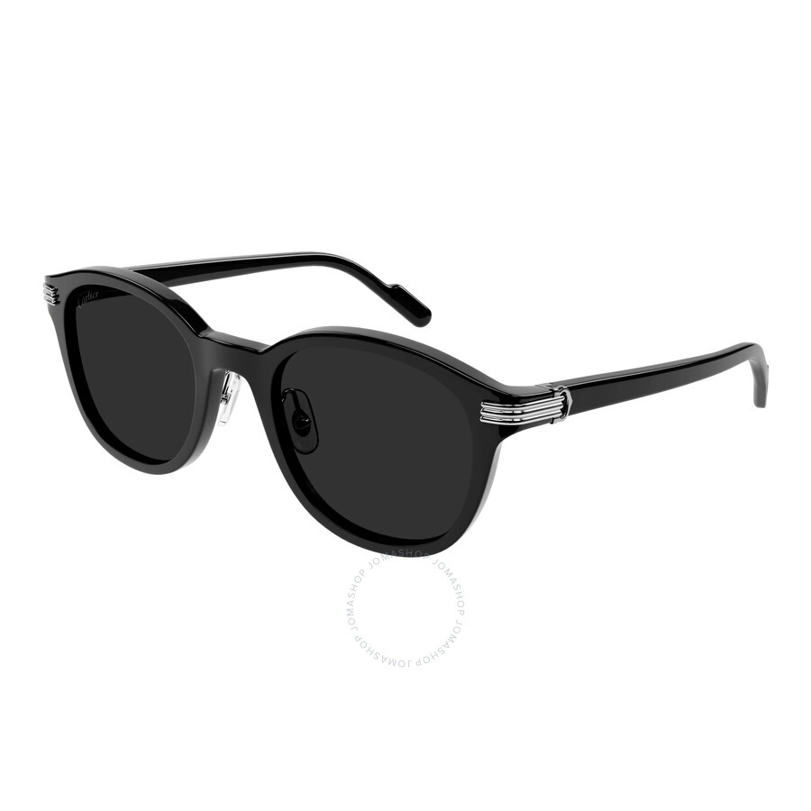 Cartier Premiere de Cartier Grey Oval Men's Sunglasses CT0302S 005 53 - 1