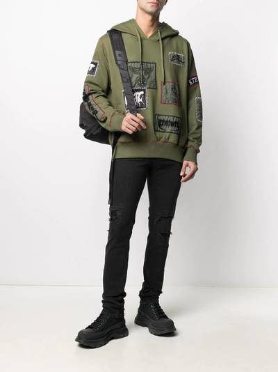 KTZ patch-detailed drawstring hoodie outlook