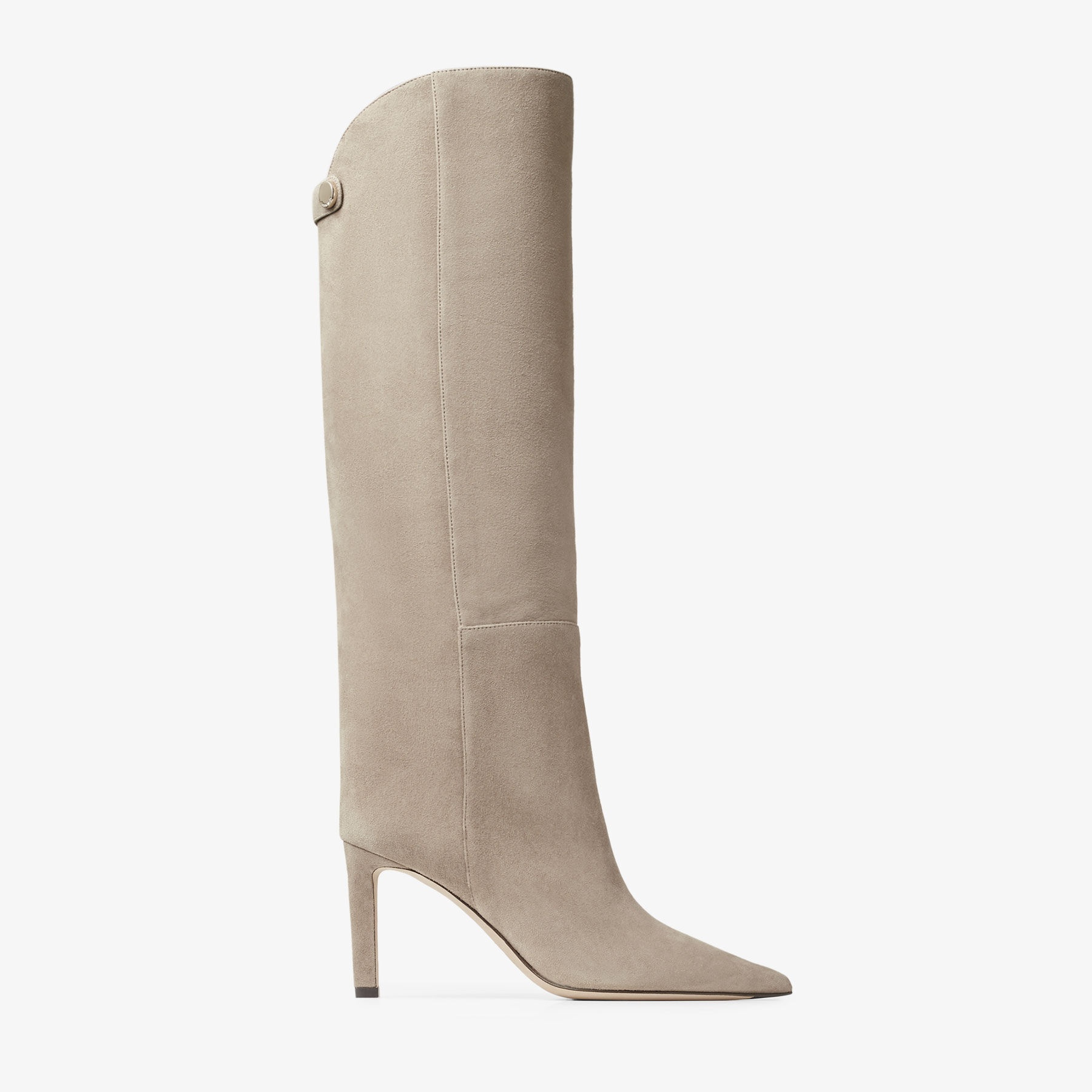Alizze Knee Boot 85
Taupe Suede Knee-High Boots - 1