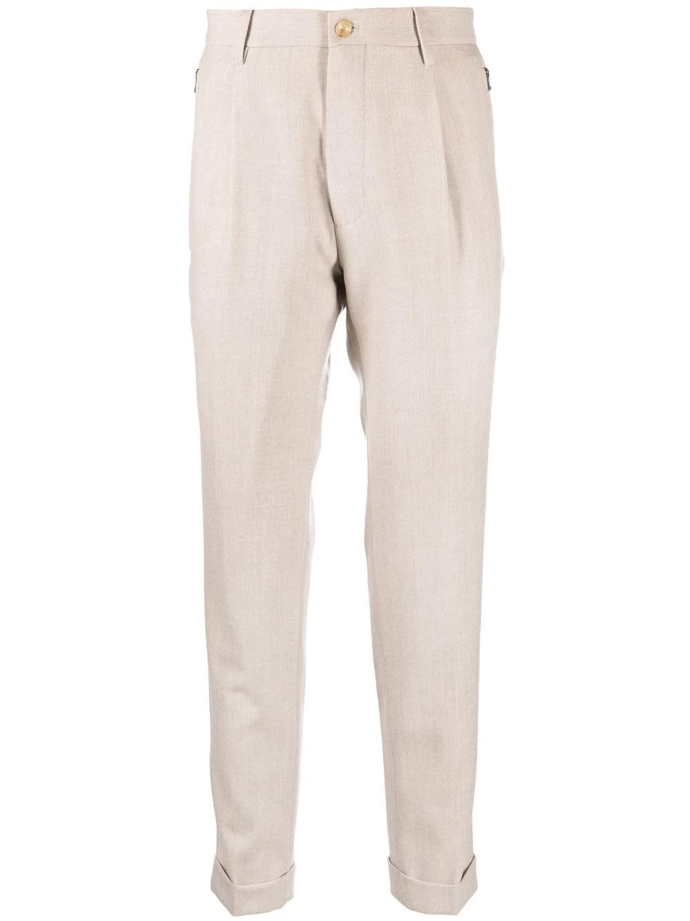 tapered-leg suit trousers - 1