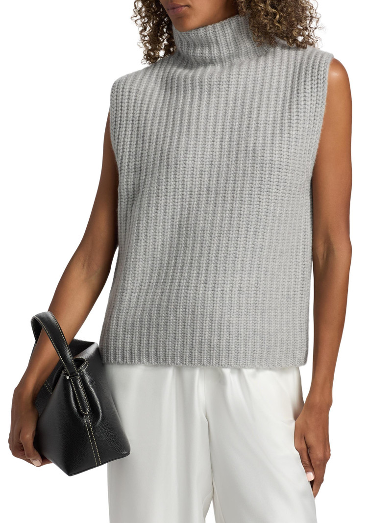 Women's Jocelyne Cashmere Vest - Dove Grey 3
