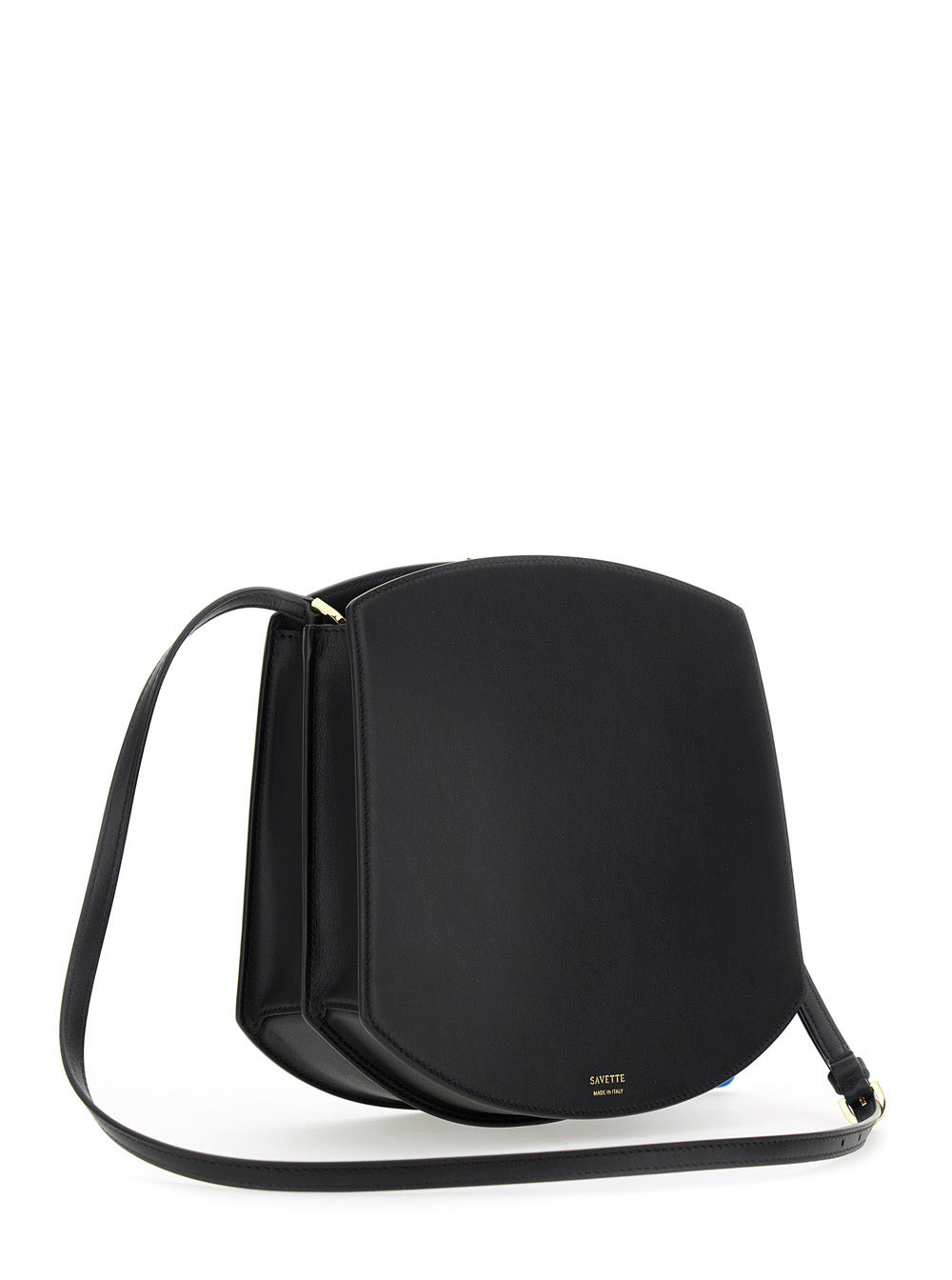 Savette Women 'Florence' Black Crossbody Bag With Magnetic Strap Closure In Leather Woman - 3