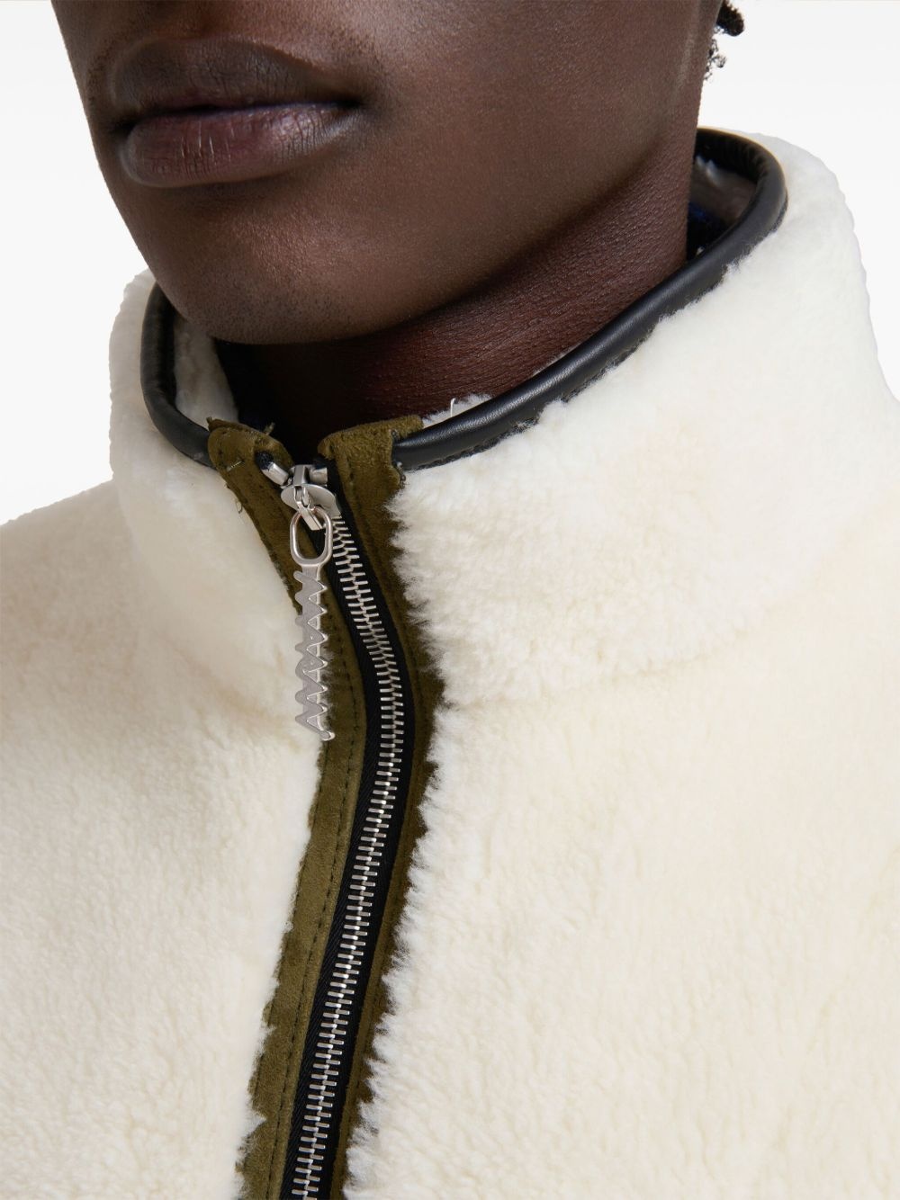 zip-up fleece bomber jacket - 6