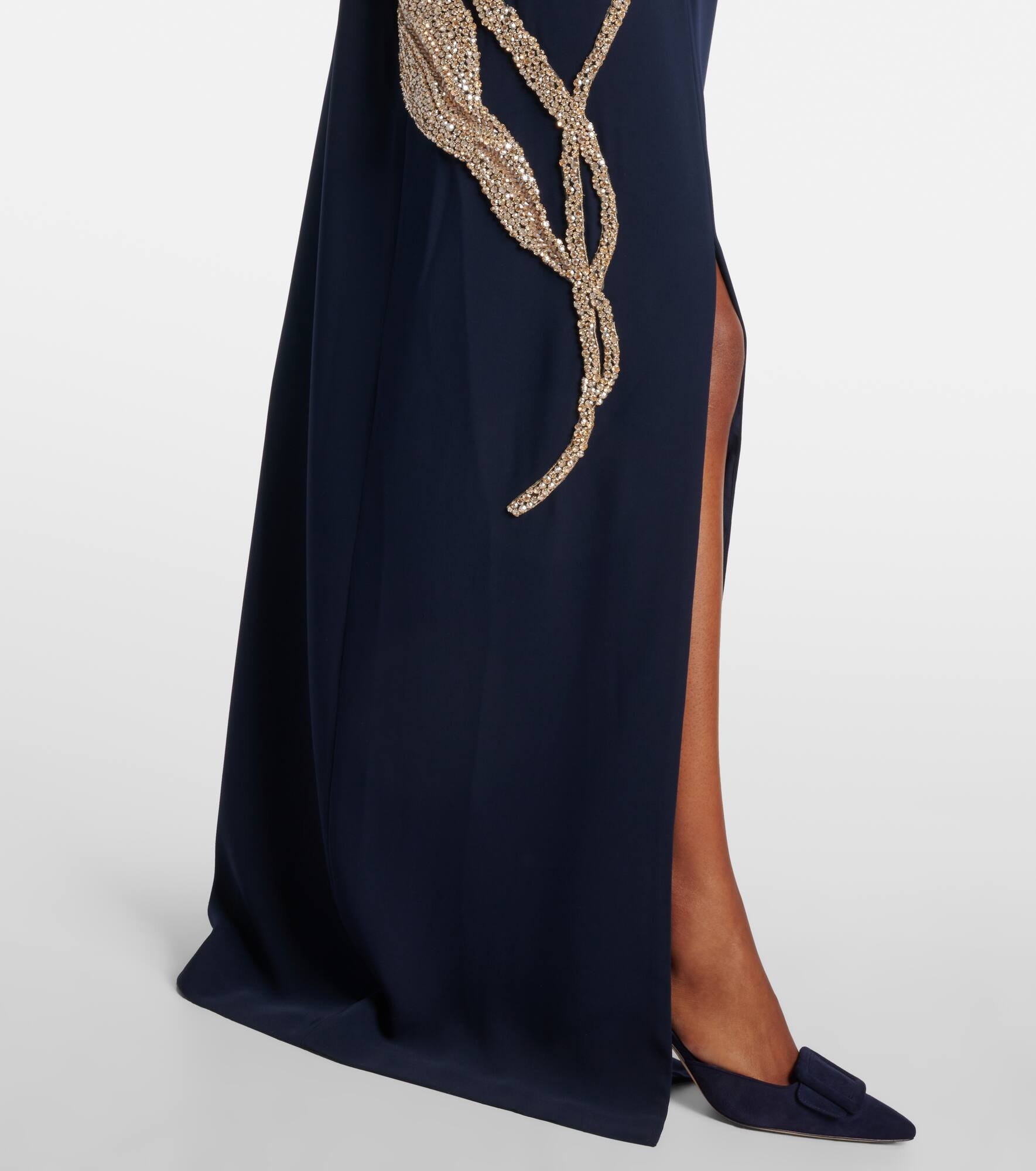 Jennis embellished crêpe maxi dress - 5