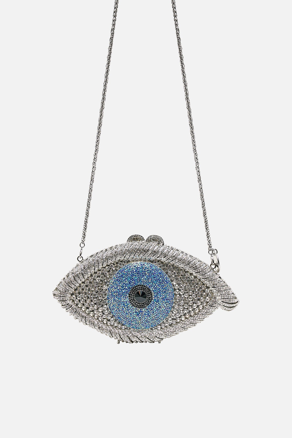 EMBELLISHED  EYE CLUTCH BAG - 3