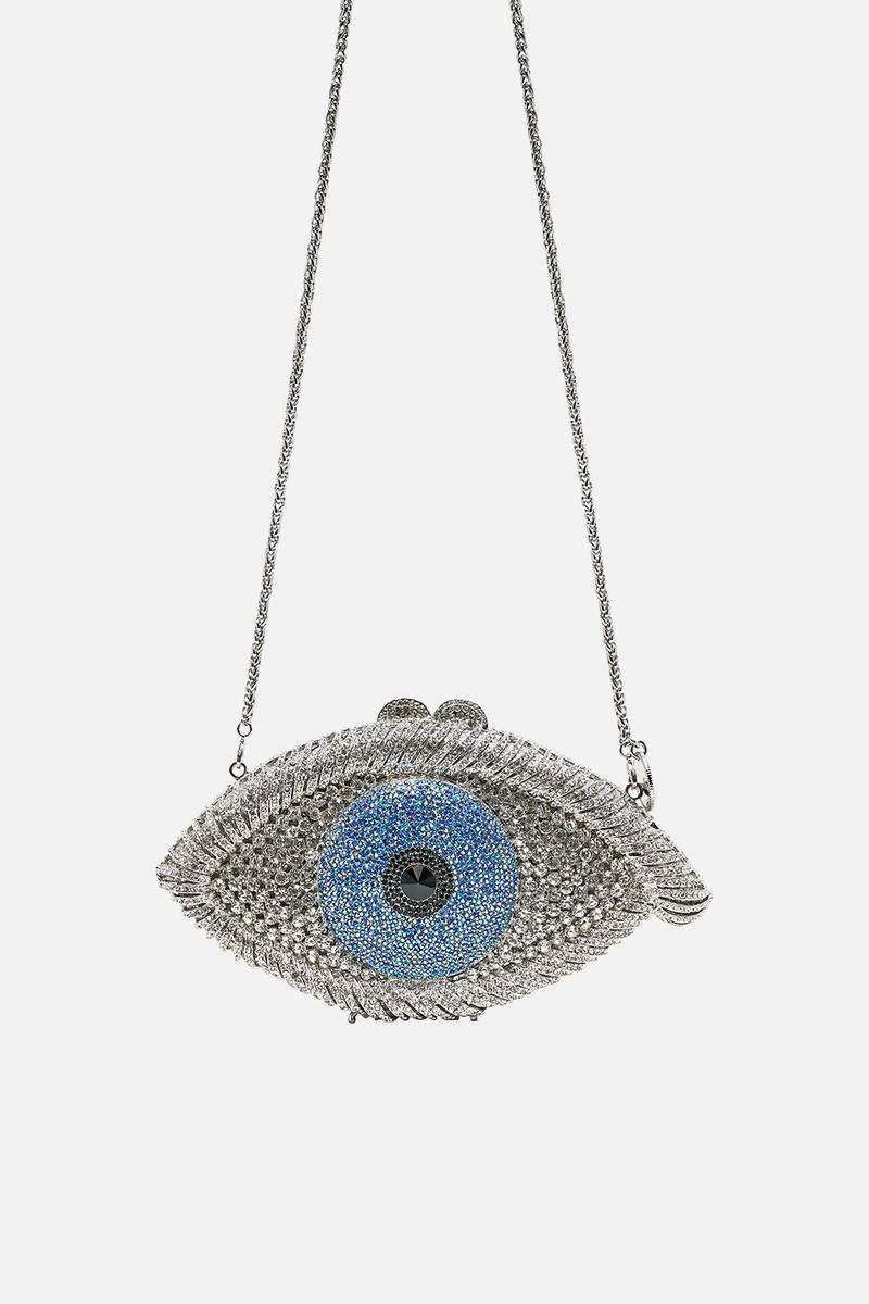 EMBELLISHED  EYE CLUTCH BAG 3