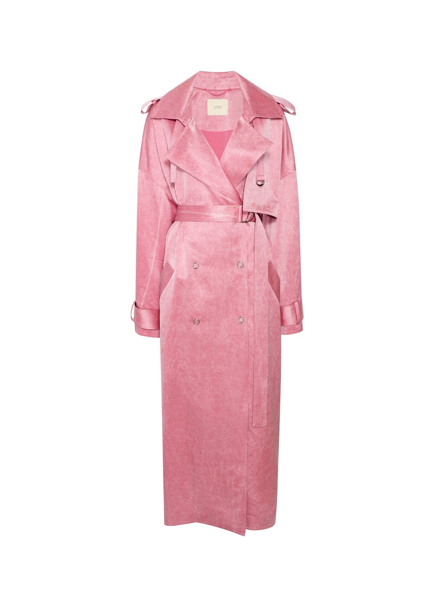 Washed Cotton Double Breasted Trench - 1