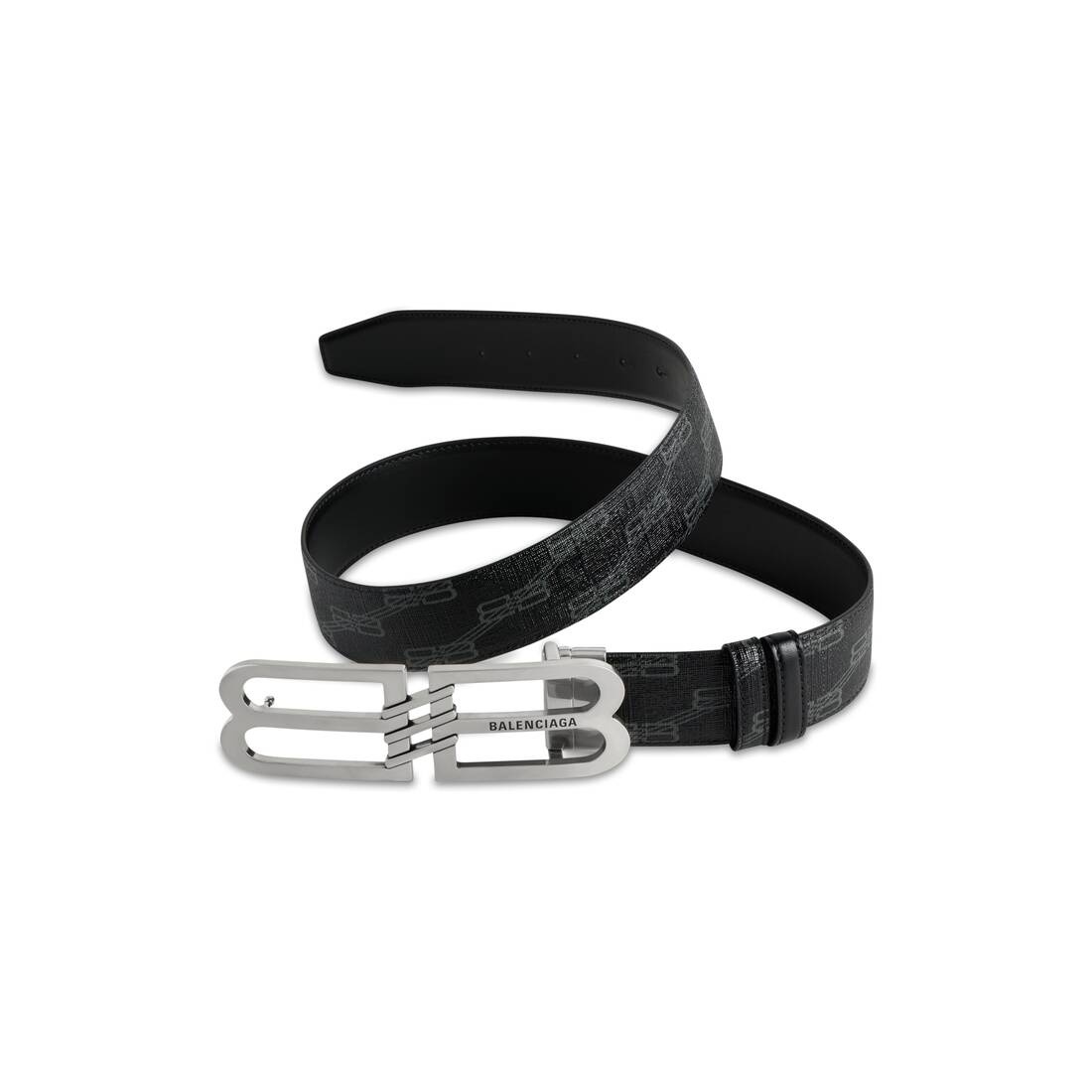 Men's Reversible Bb Monogram Belt in Black - 3