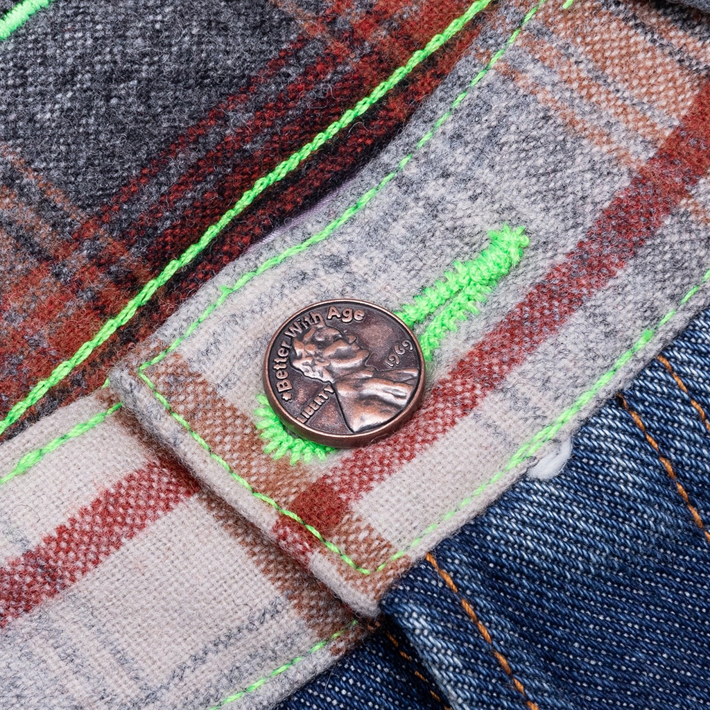 *BETTER WITH AGE X PENDLETON NEWPORT MIXED MEDIA TROUSER - MULTI - 3