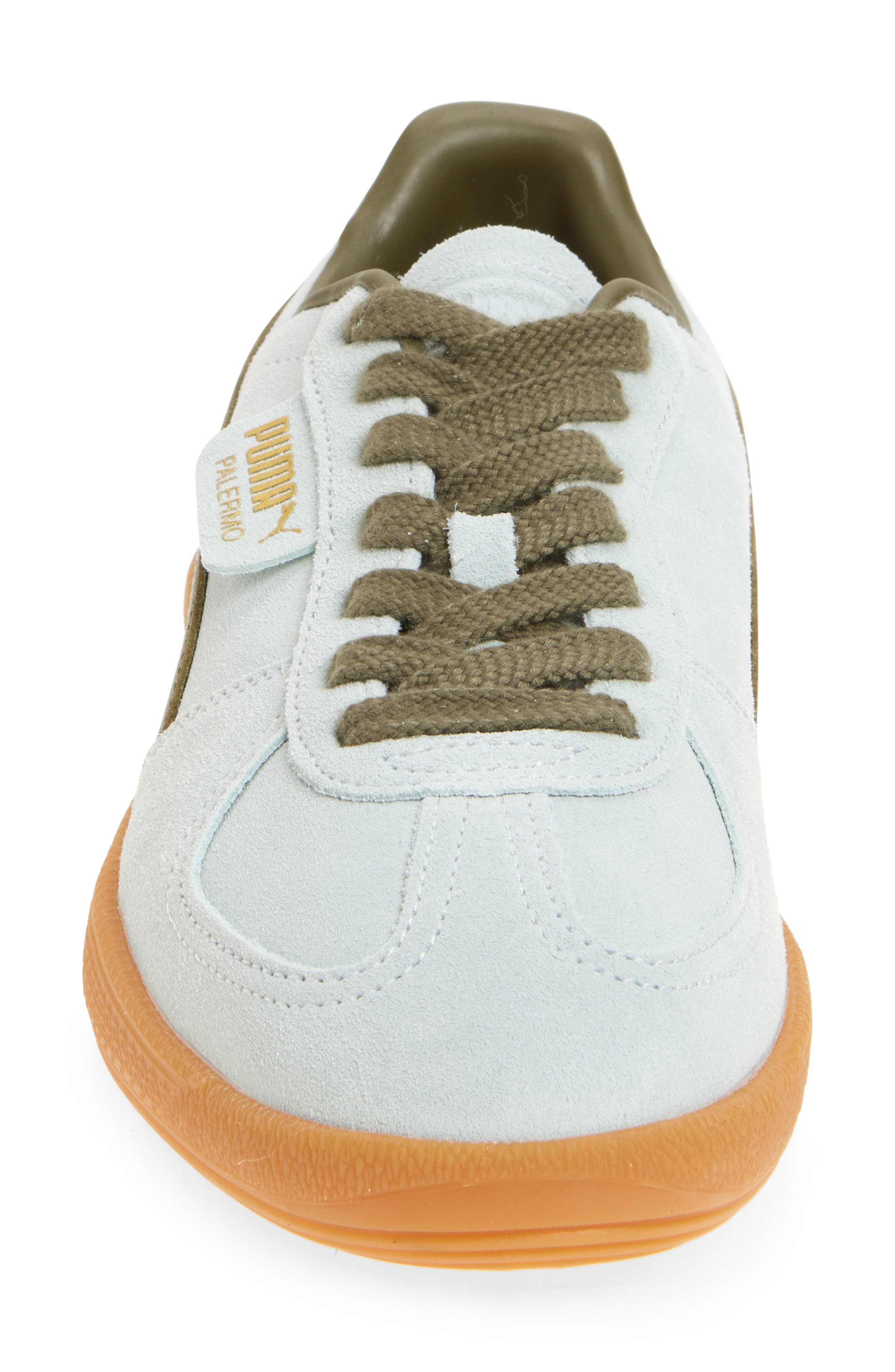 PUMA Palermo Sneaker in Peaceful Blue-Loden Green at Nordstrom - 4