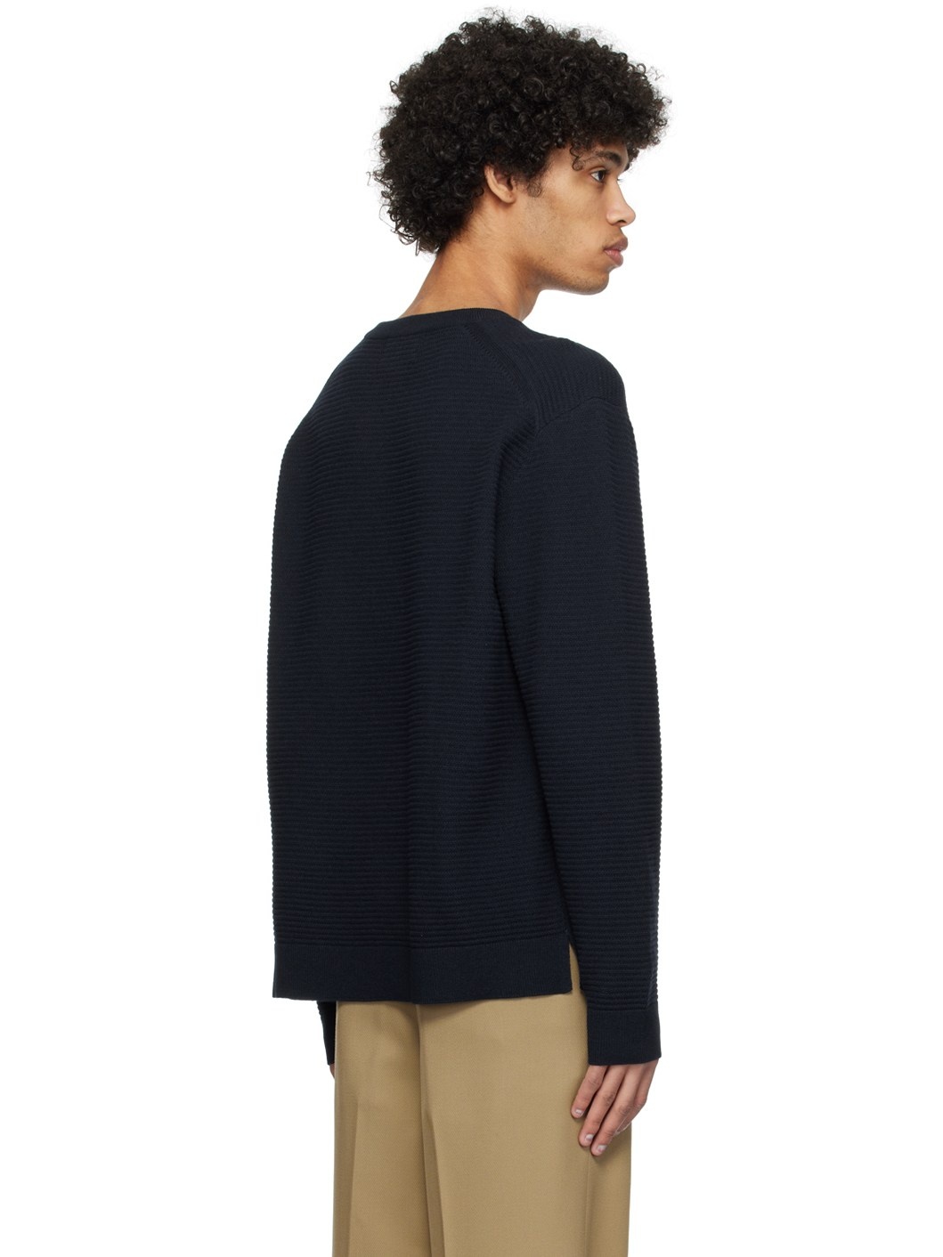 Navy Crewneck Sweater - 3