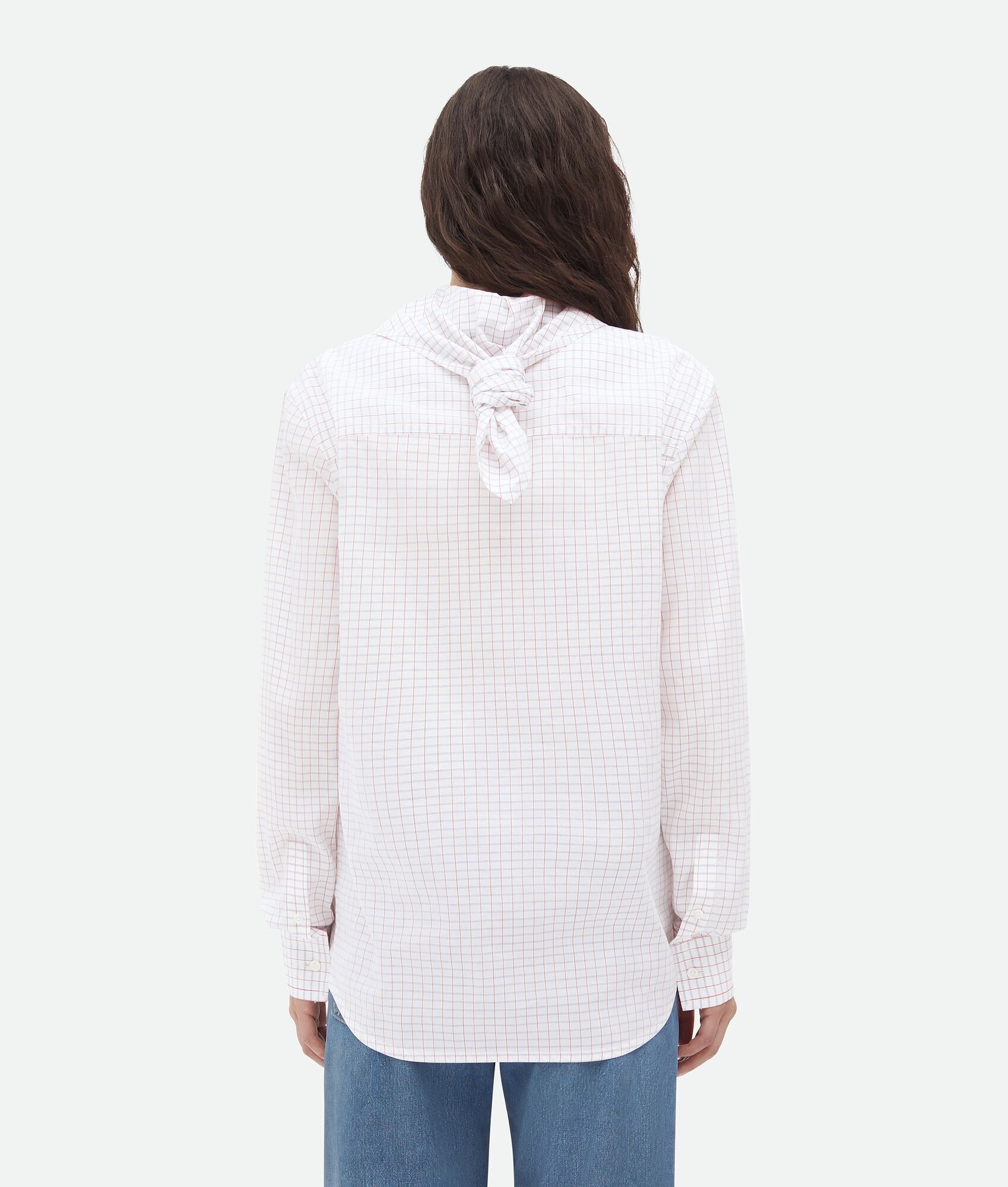 Crisp Cotton Silk Check Bandana Shirt - 3