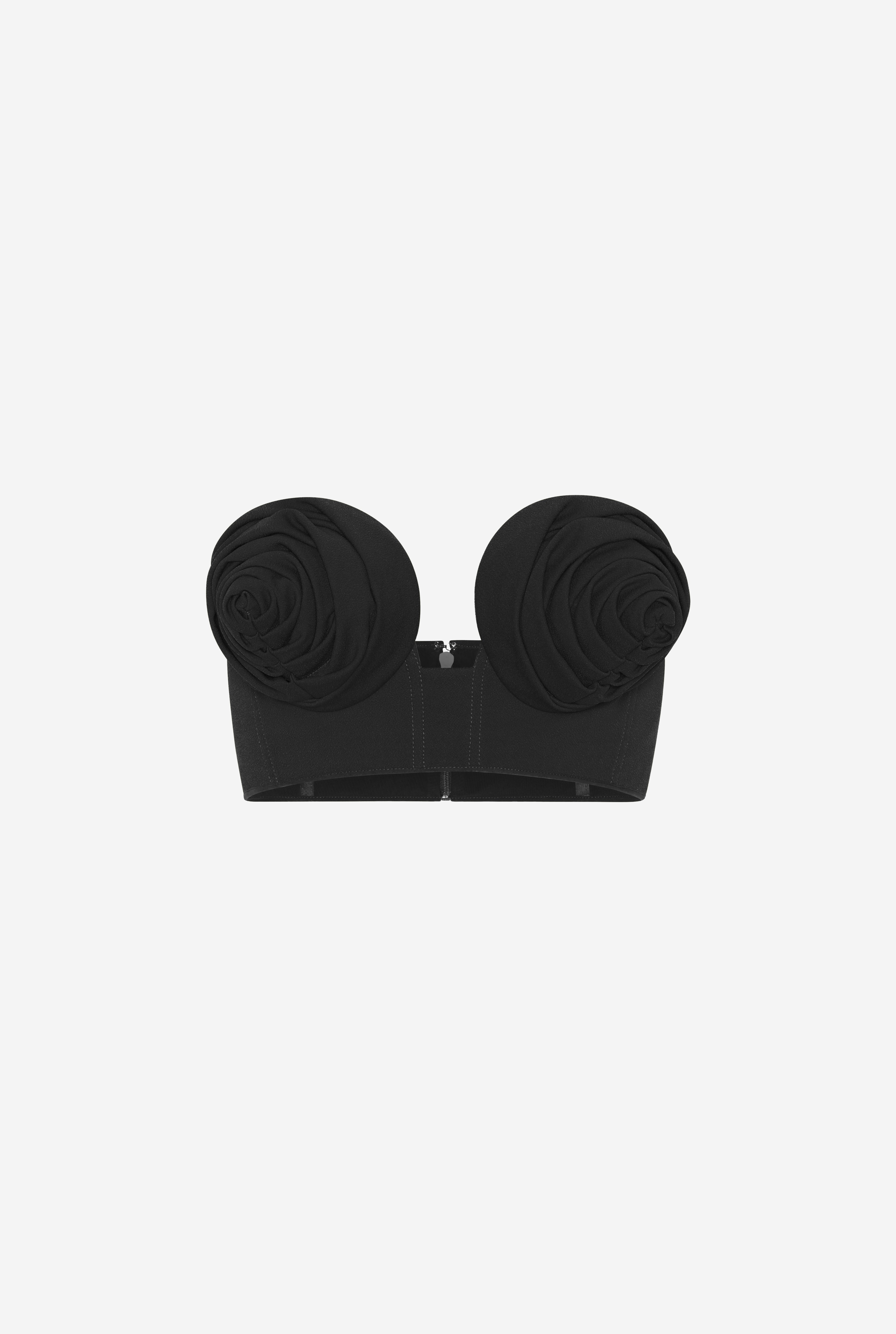 THE BLACK CONICAL CUP BRA - 5