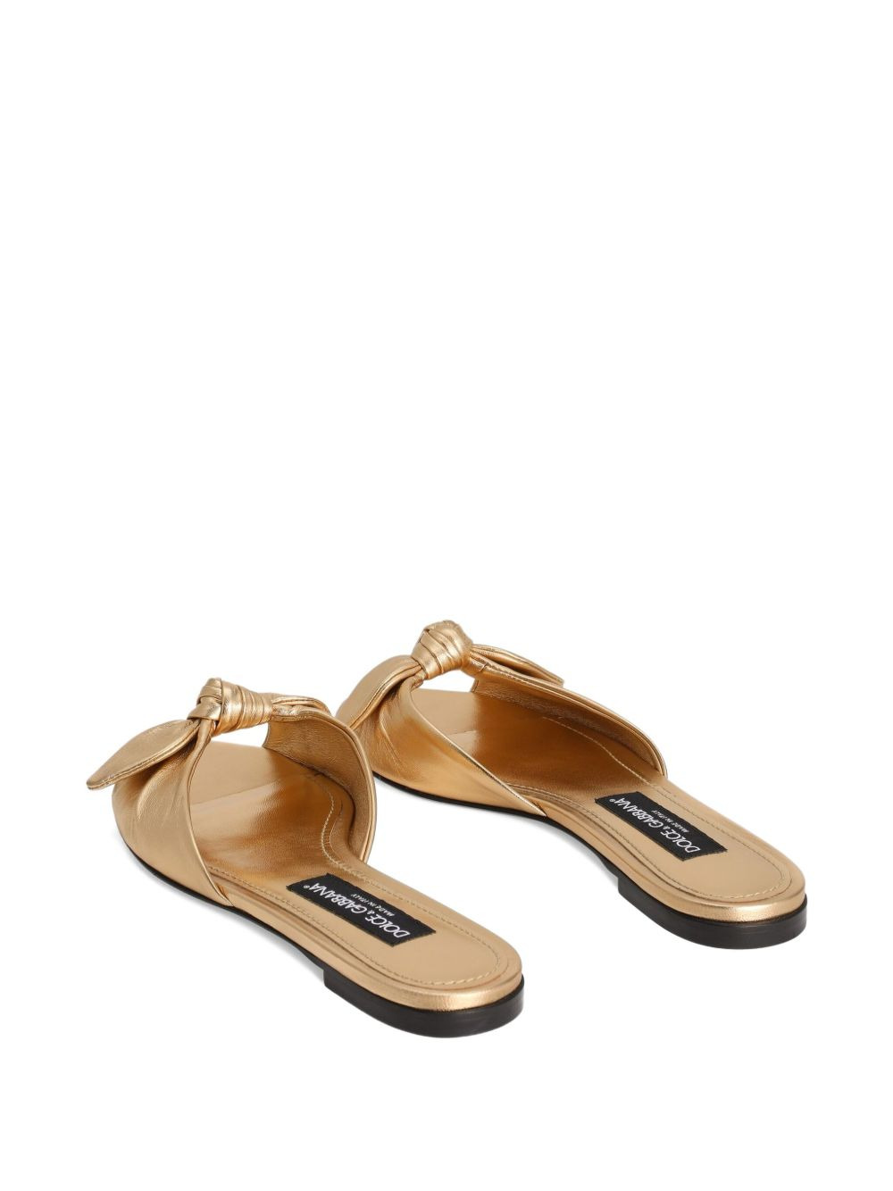 bow-detail leather sandals - 4