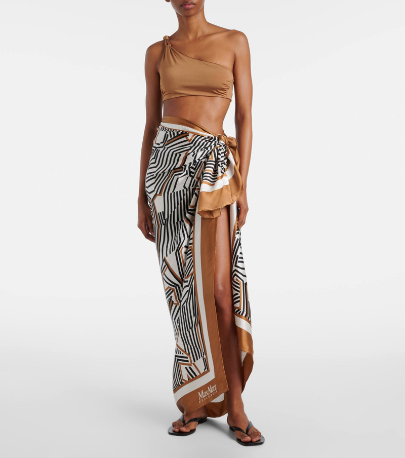 Max Mara Ottico silk beach cover-up outlook