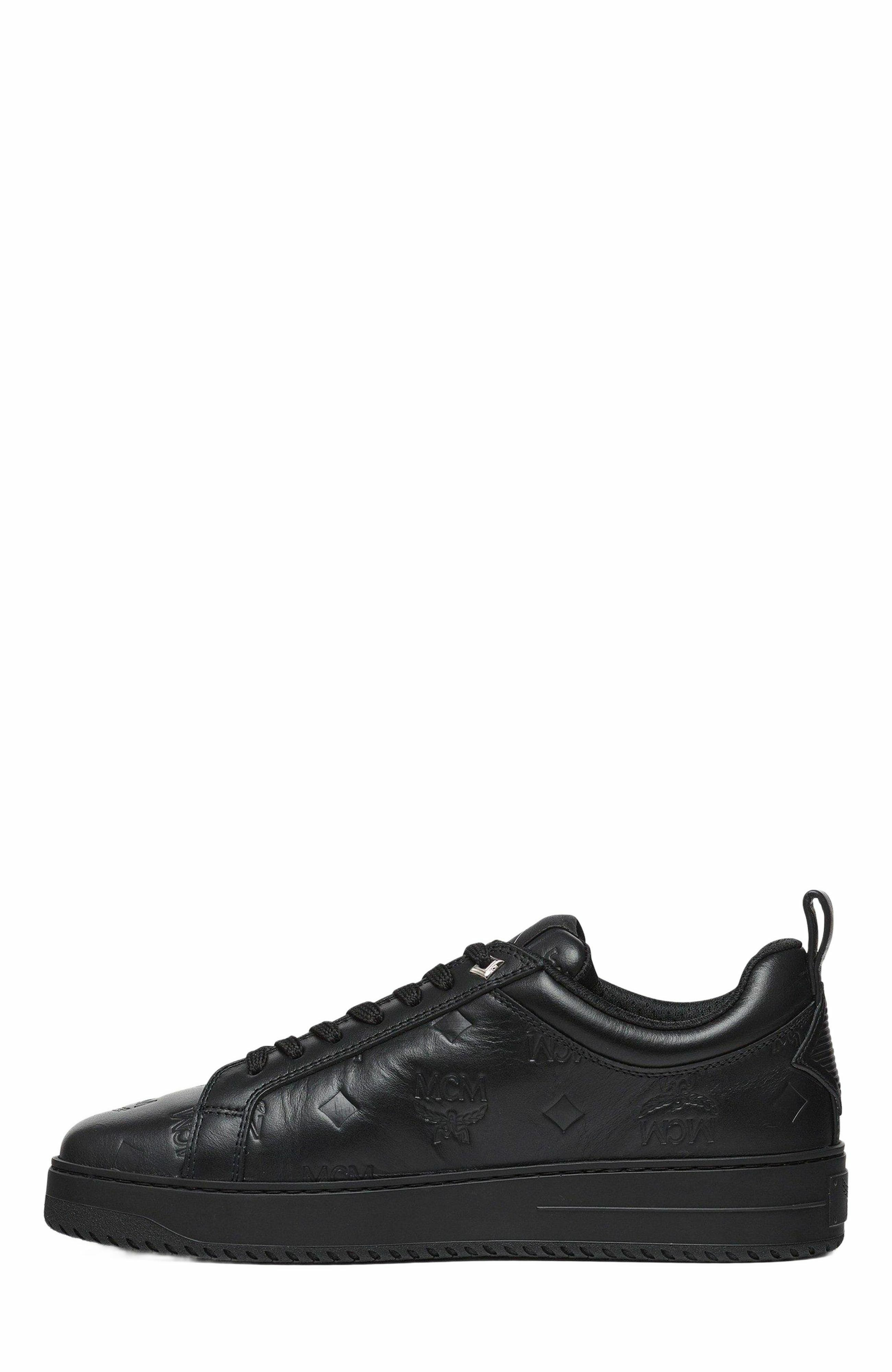 MCM Neo Terrain Lo Sneakers in Monogram Leather in Black at Nordstrom - 2