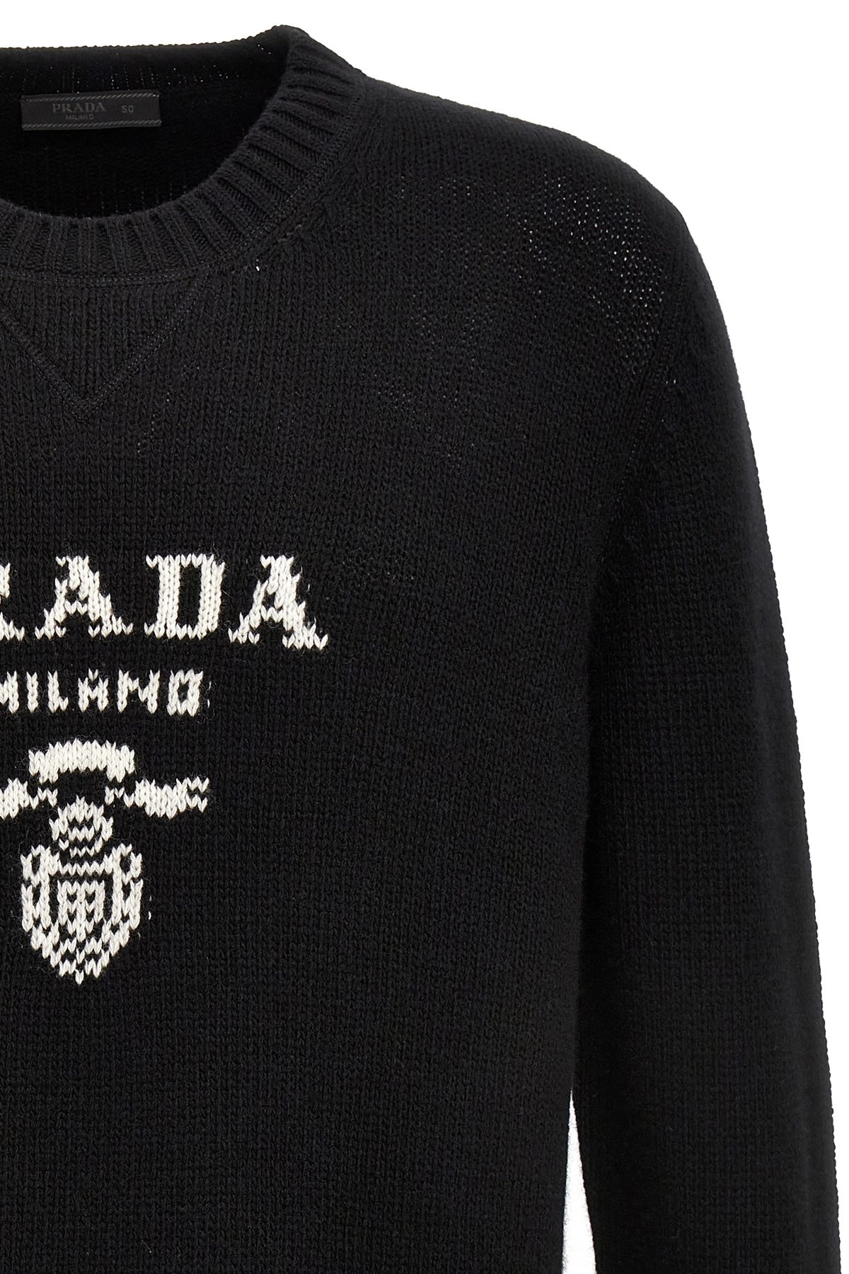 Logo intarsia sweater - 4