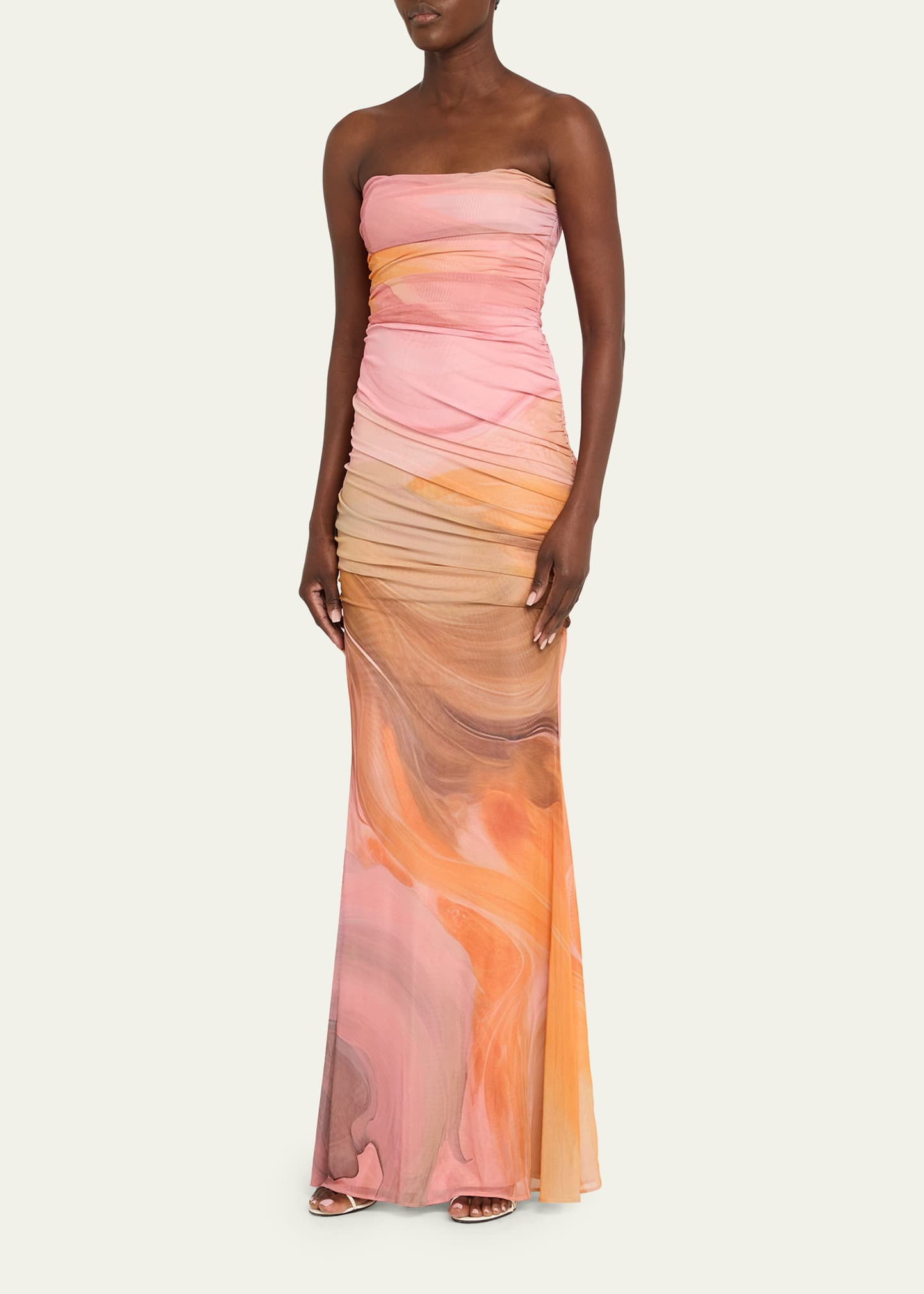 Isadore Strapless Ruched Dress - 4
