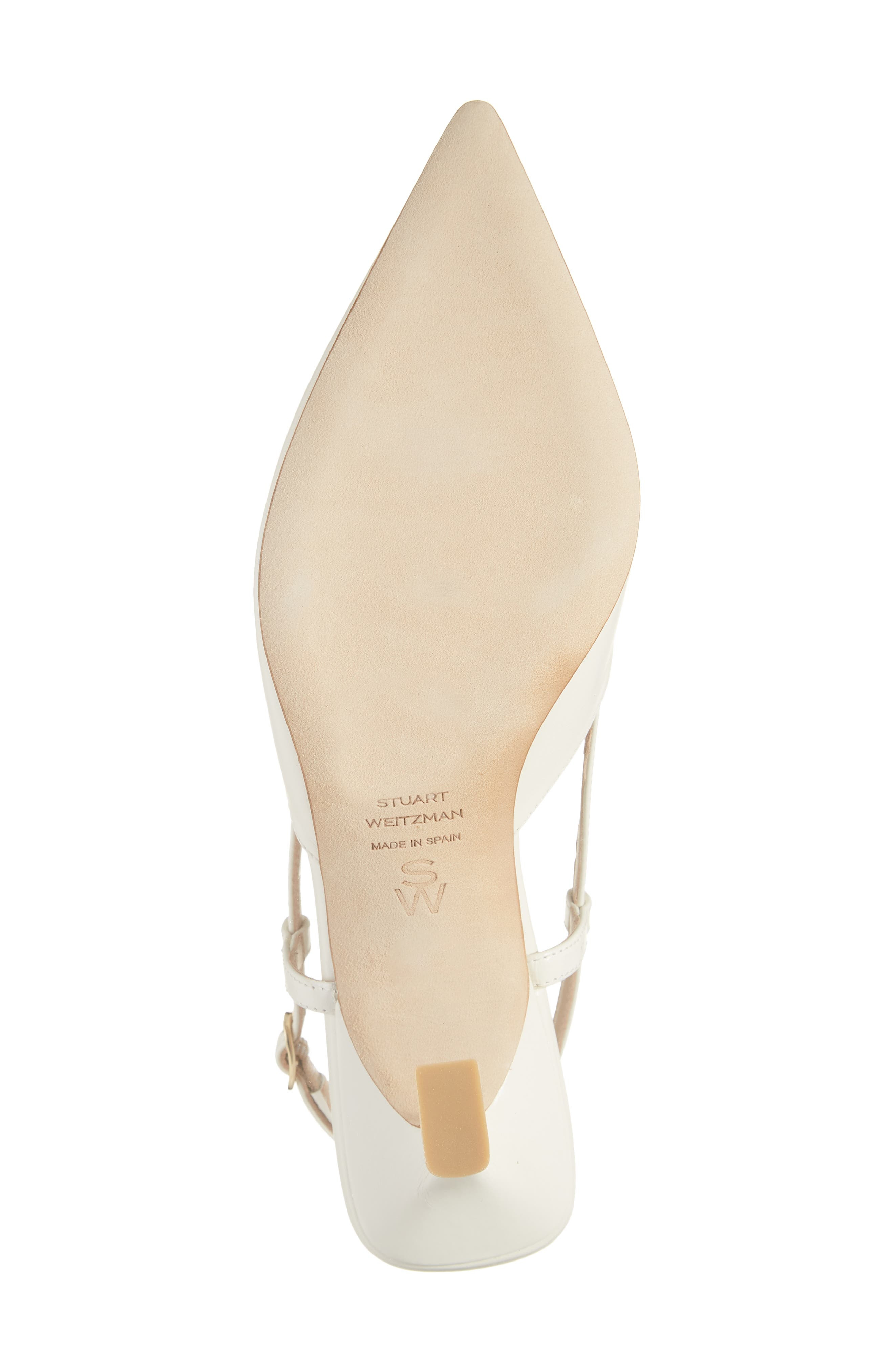 Stuart Weitzman Vinnie 50 Slingback Pump in Cream at Nordstrom - 6