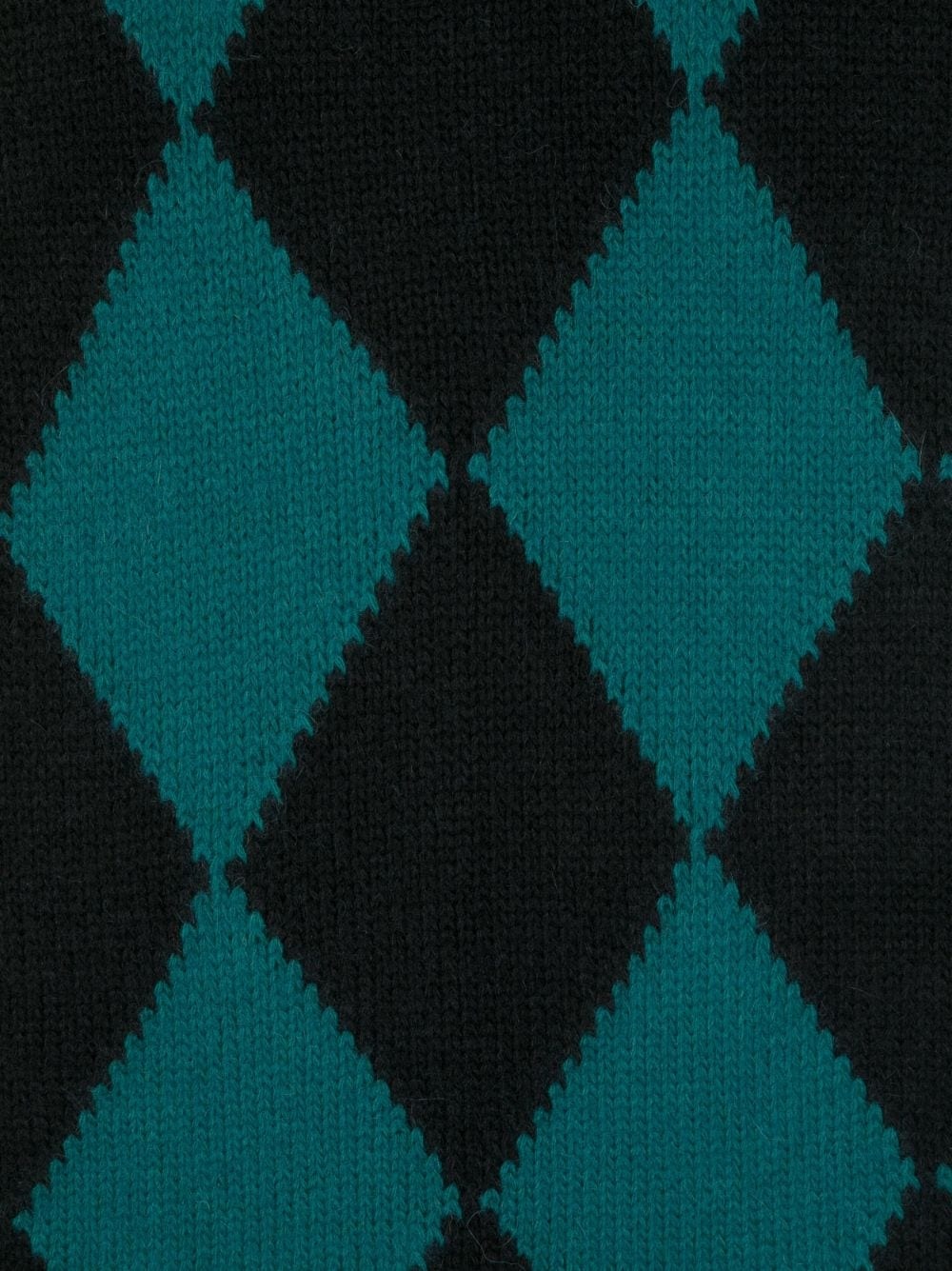 argyle-pattern knitted scarf - 3