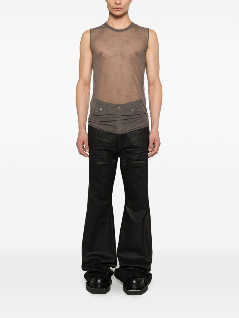 Rick Owens round-neck sleeveless top outlook