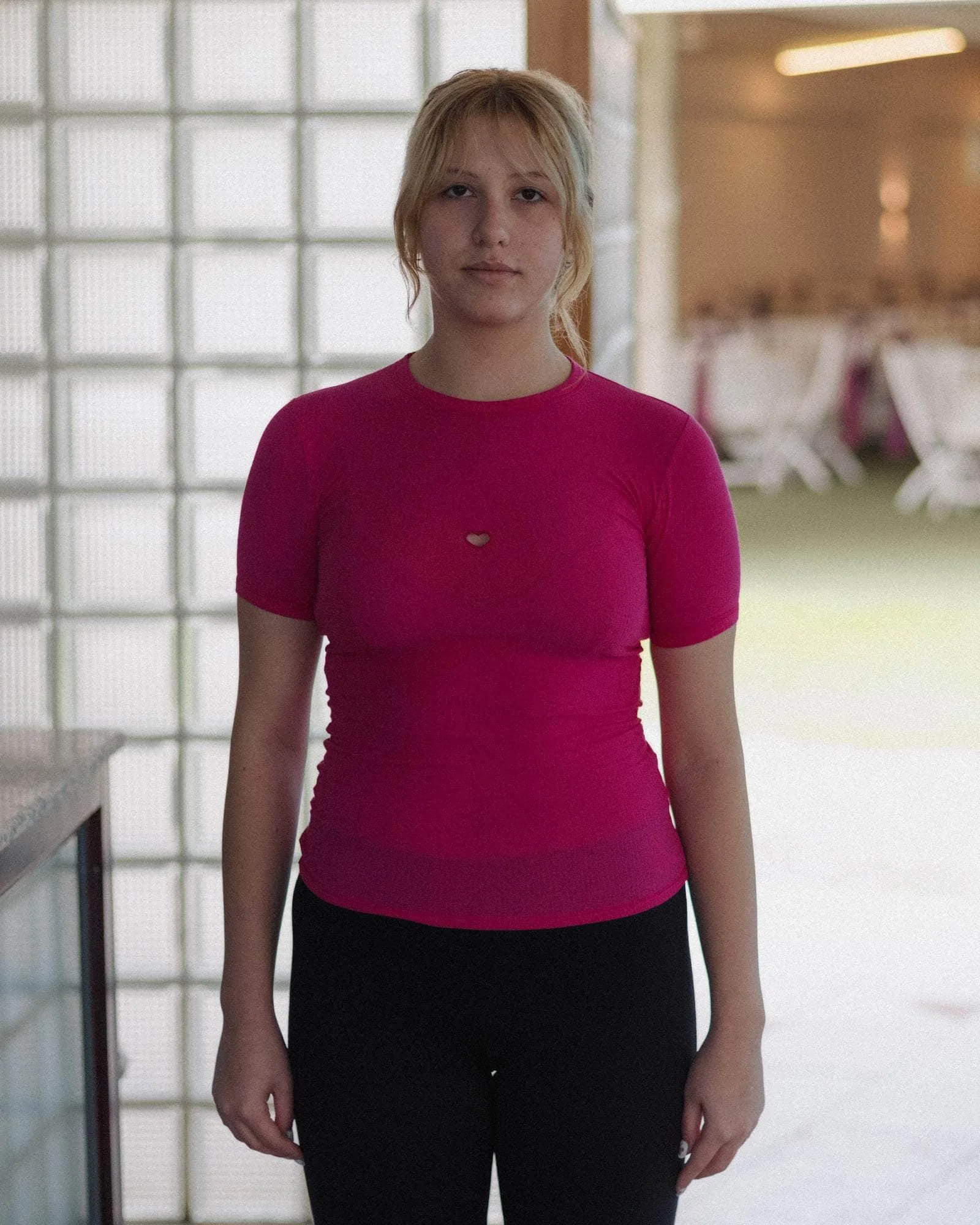 Heart Tee Shirt - Organic Cotton Rib - 1