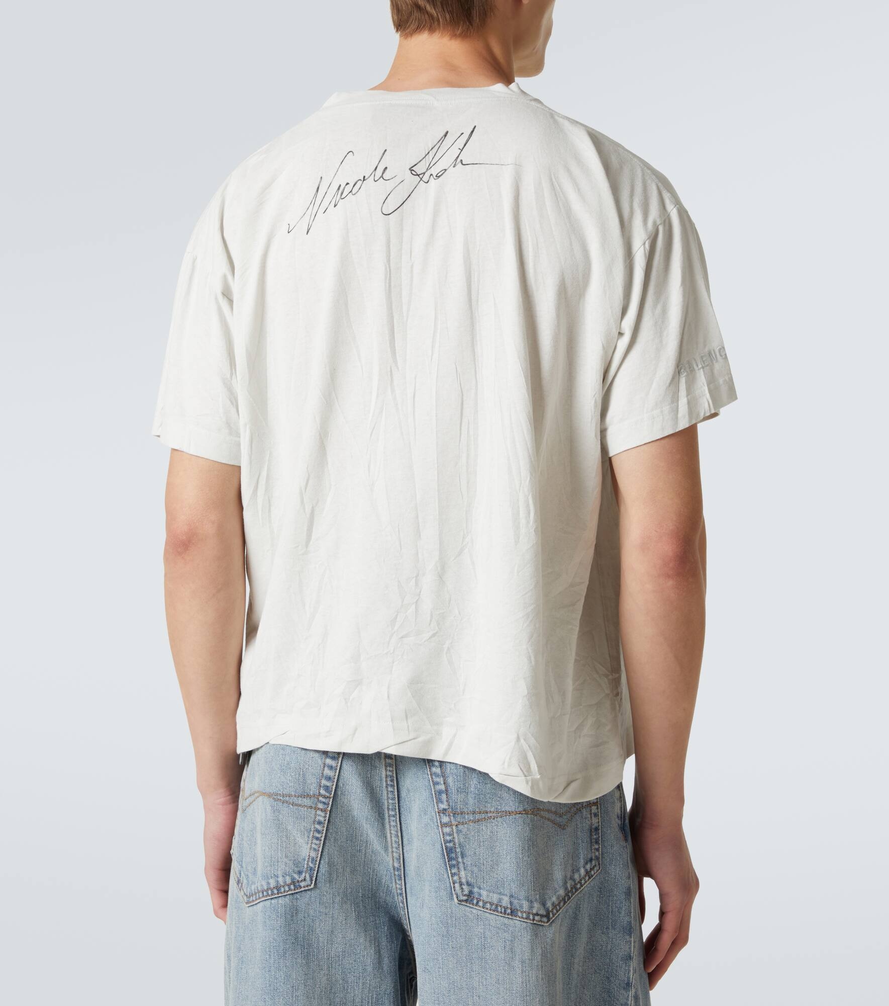 BALENCIAGA Nicole cotton jersey T-shirt | mytheresa | REVERSIBLE