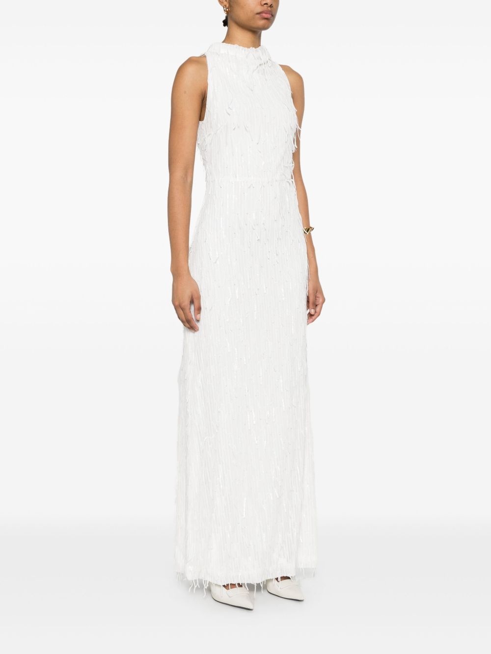 halterneck maxi dress - 3