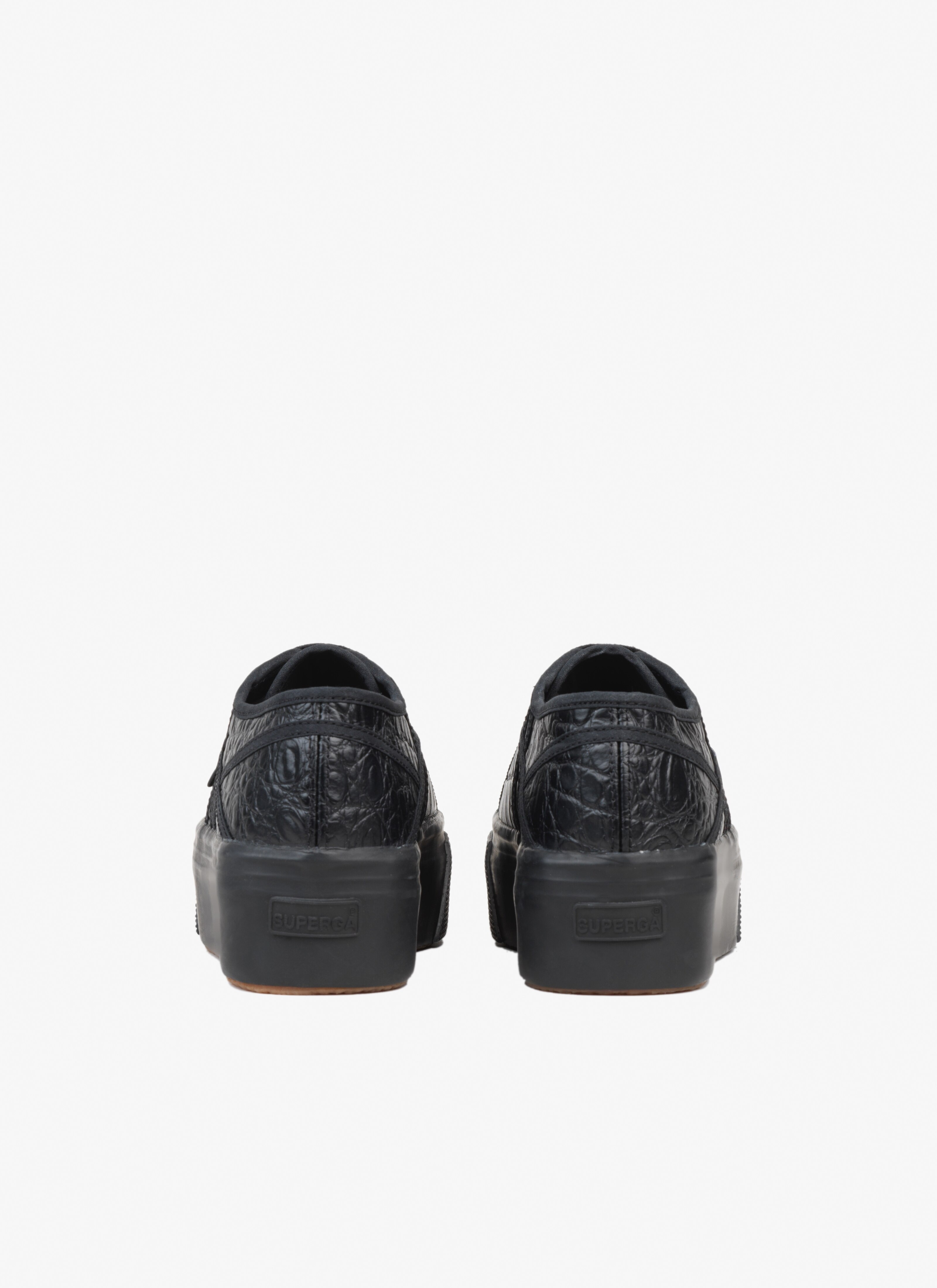 SUPERGA PLATFORM SNEAKERS IN CALFSKIN - 3