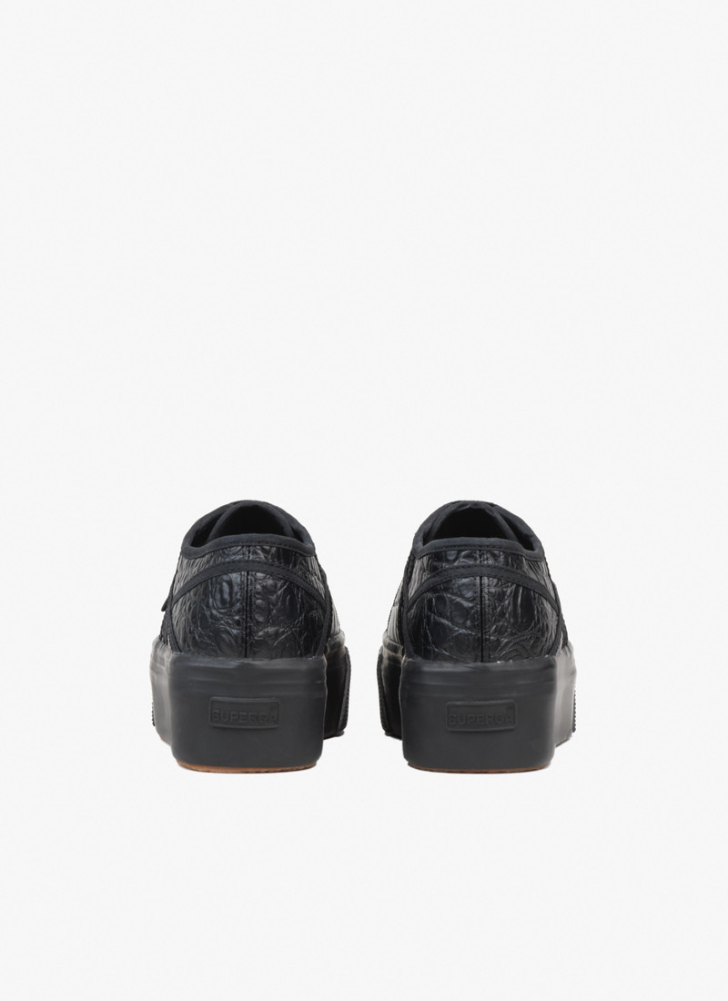 SUPERGA PLATFORM SNEAKERS IN CALFSKIN 3