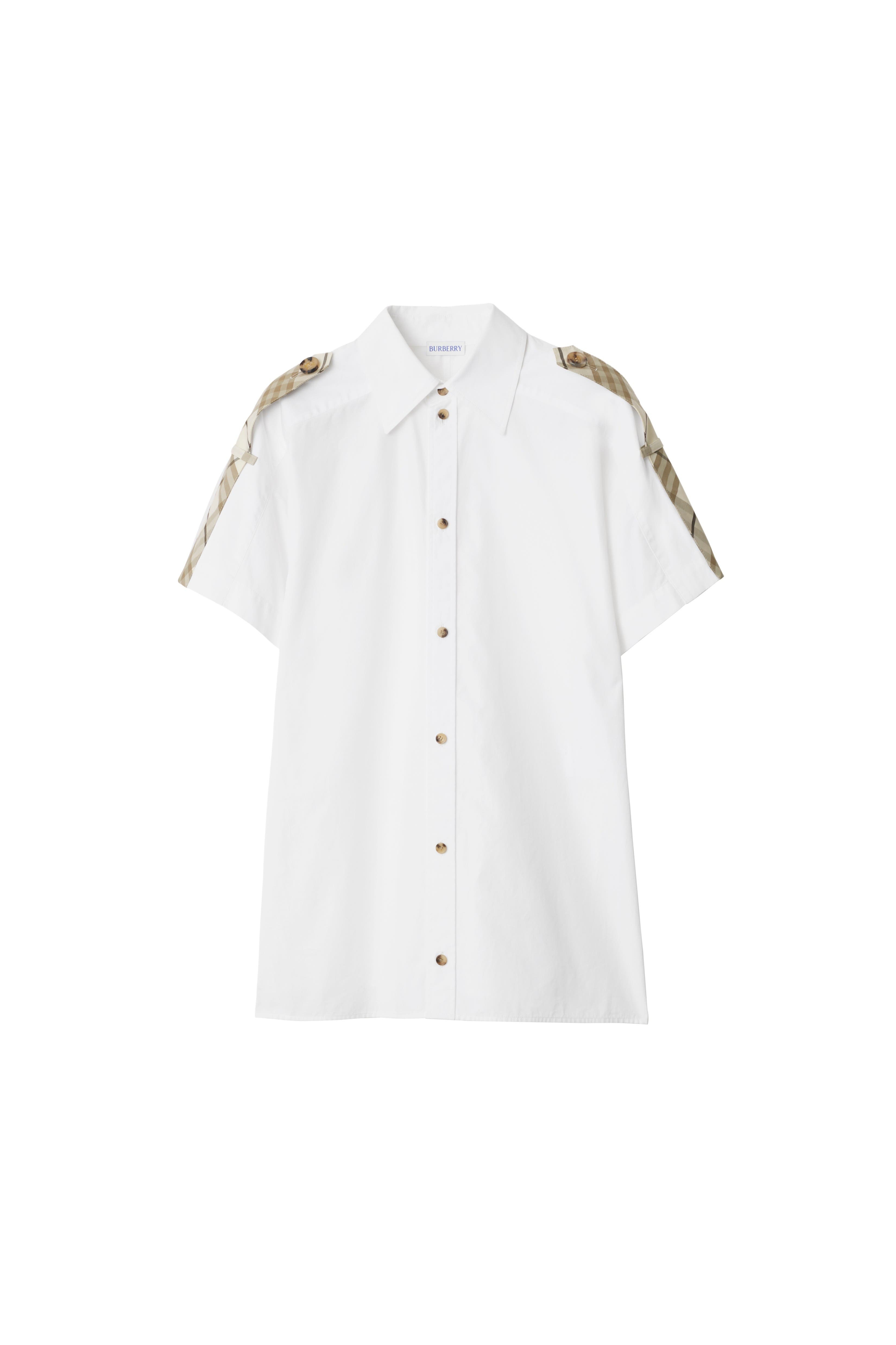 burberry Regular Fit Cotton Shirt in Optic White at Nordstrom - 2